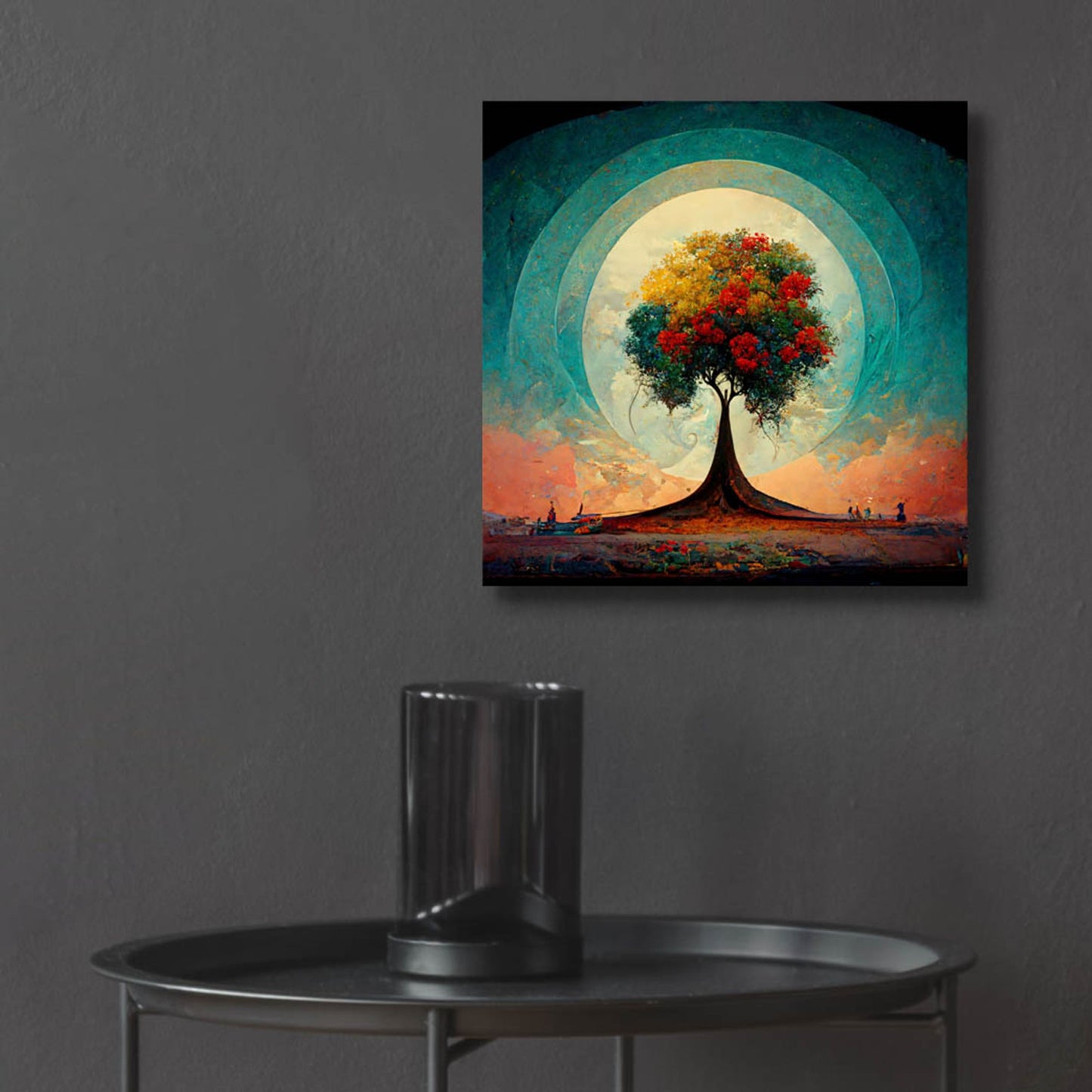 Epic Art 'Tree Of Life 8' by Ray Heere, Acrylic Glass Wall Art,12x12