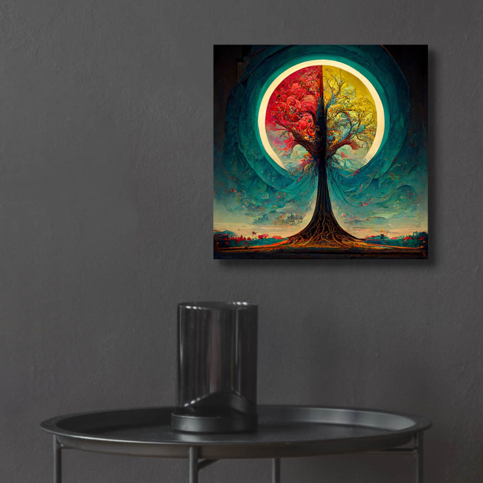 Epic Art 'Tree Of Life 9' by Ray Heere, Acrylic Glass Wall Art,12x12