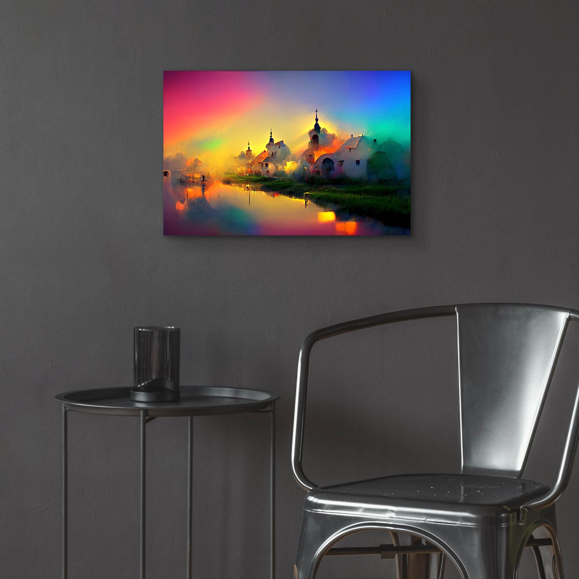 Epic Art 'Medieval Landscapes 3' by Ray Heere, Acrylic Glass Wall Art,24x16