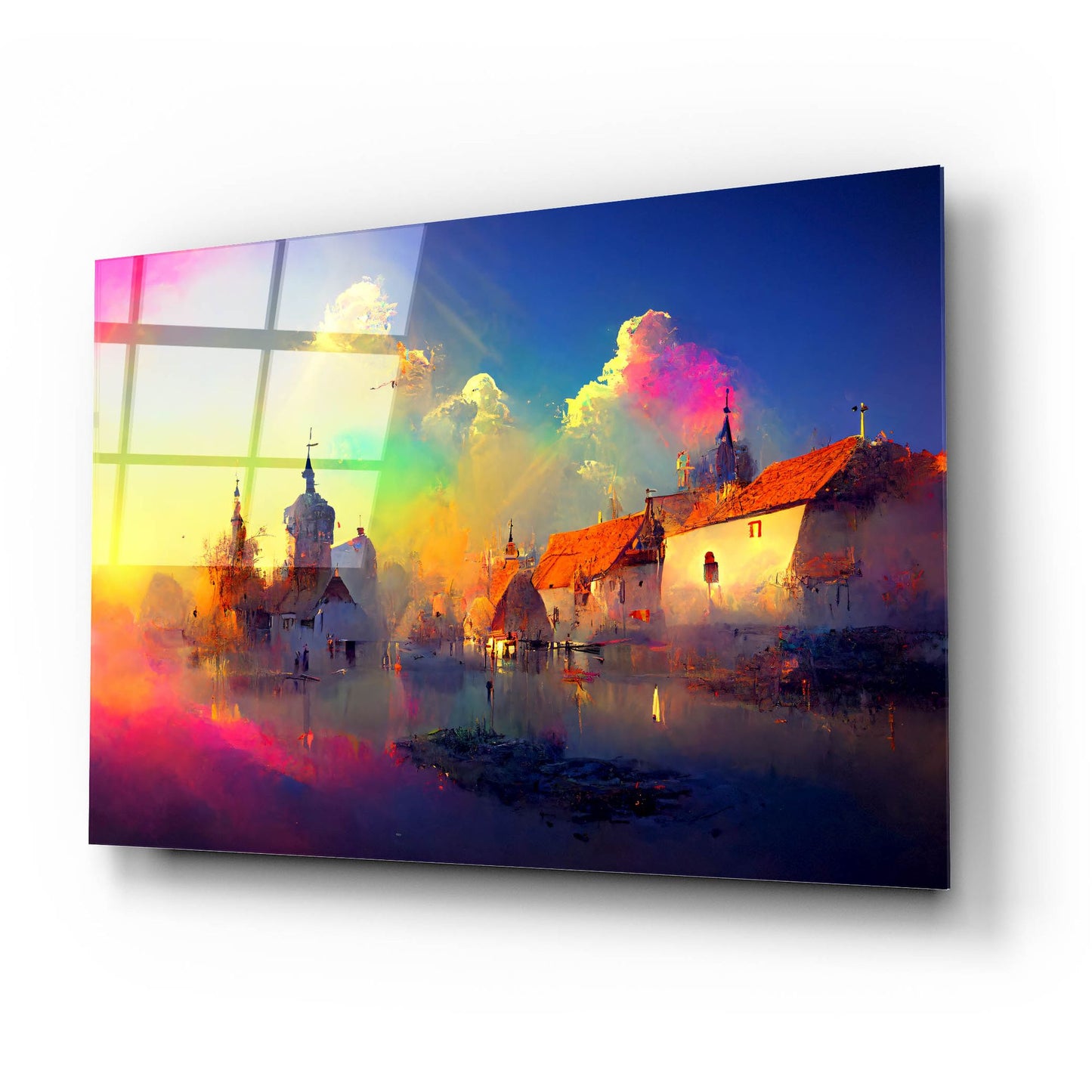 Epic Art 'Medieval Landscapes 5' by Ray Heere, Acrylic Glass Wall Art,24x16