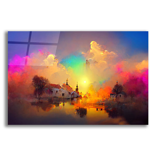 Epic Art 'Medieval Landscapes 6' by Ray Heere, Acrylic Glass Wall Art