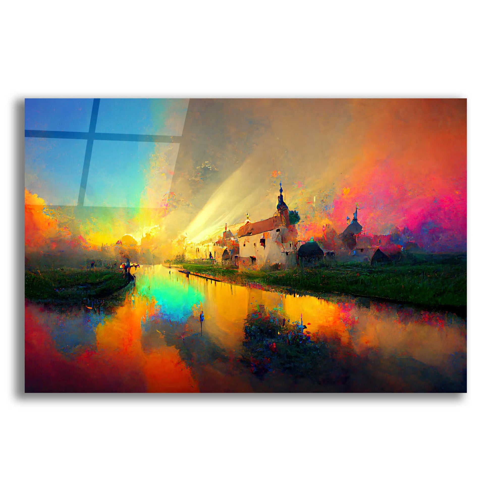 Epic Art 'Medieval Landscapes 7' by Ray Heere, Acrylic Glass Wall Art,24x16