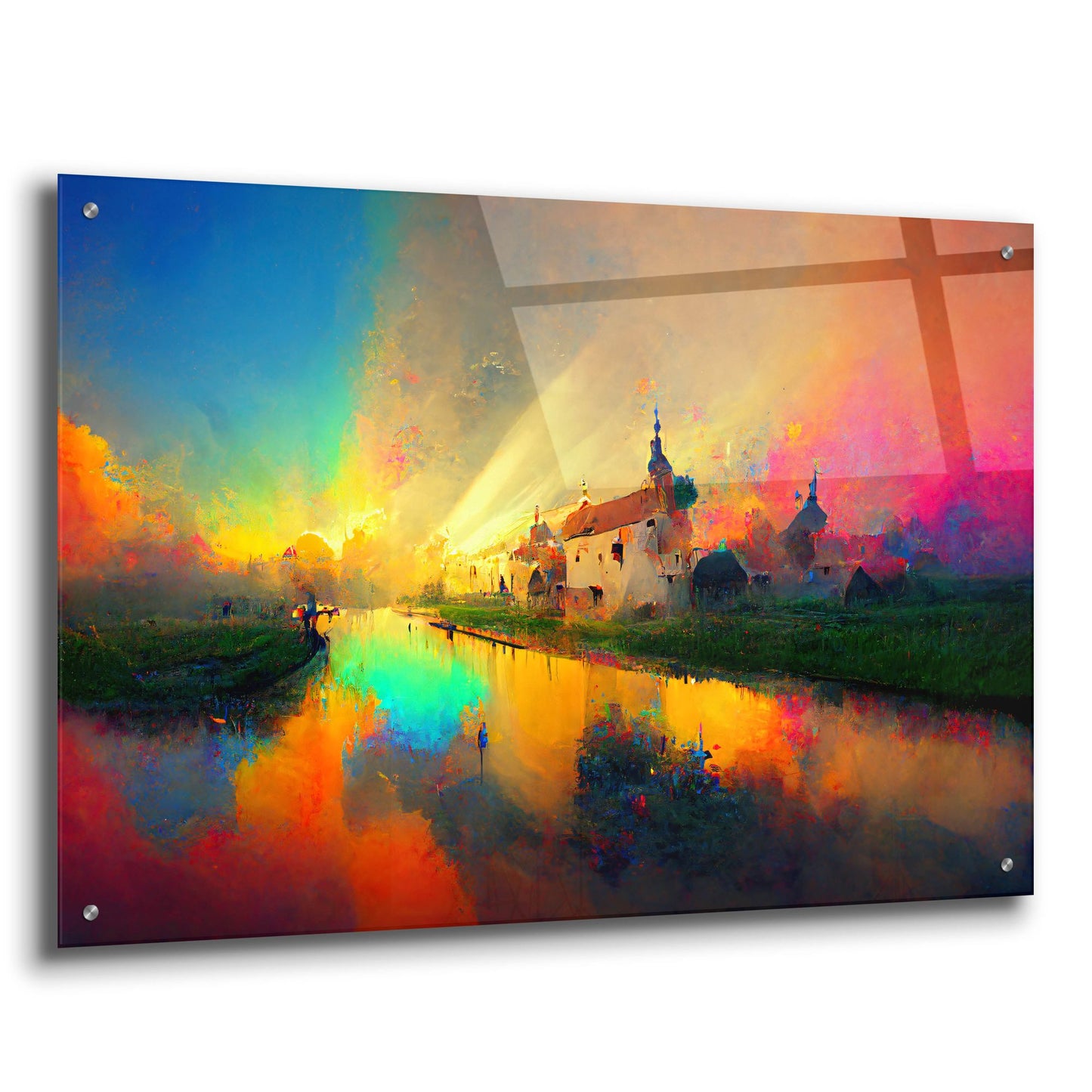 Epic Art 'Medieval Landscapes 7' by Ray Heere, Acrylic Glass Wall Art,36x24