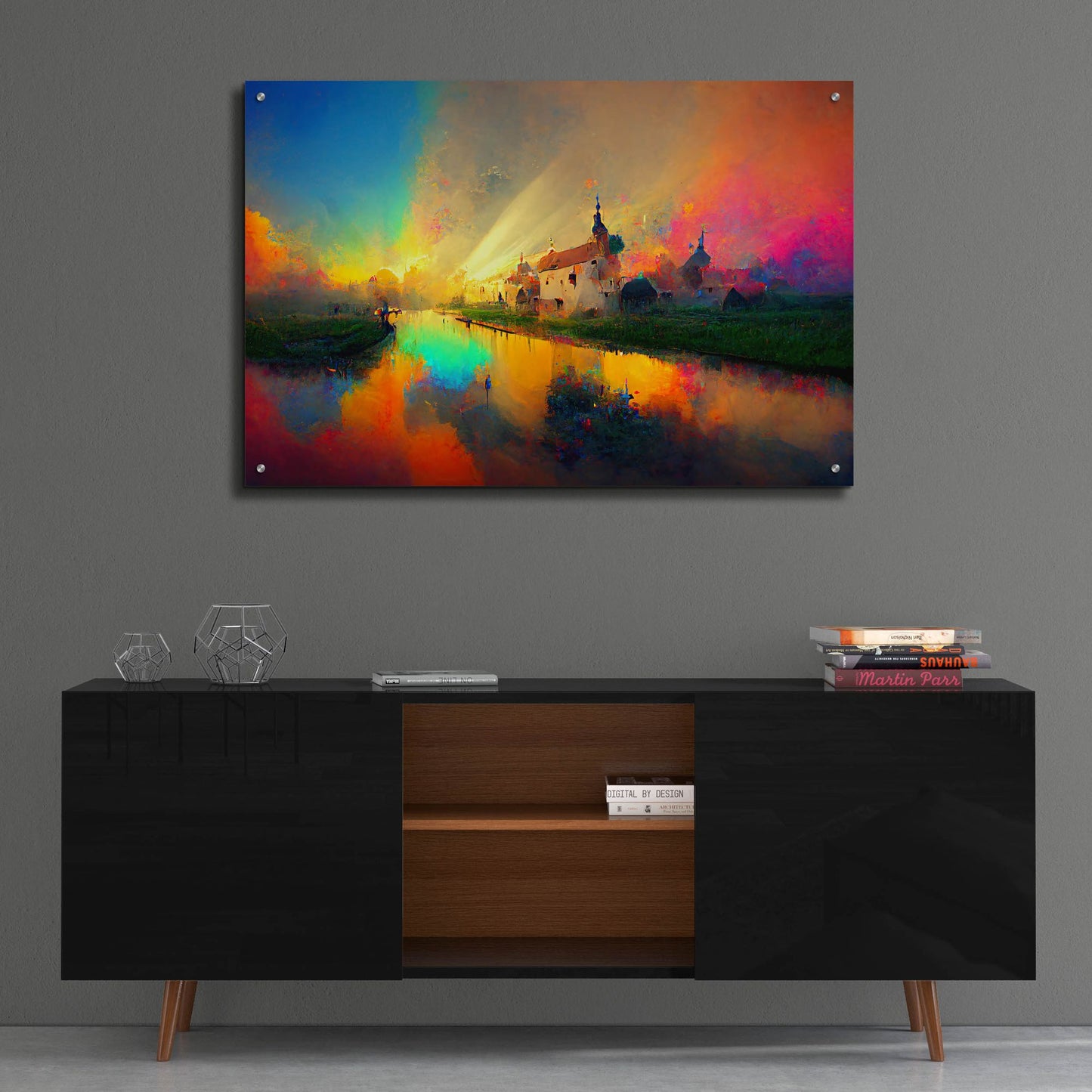 Epic Art 'Medieval Landscapes 7' by Ray Heere, Acrylic Glass Wall Art,36x24