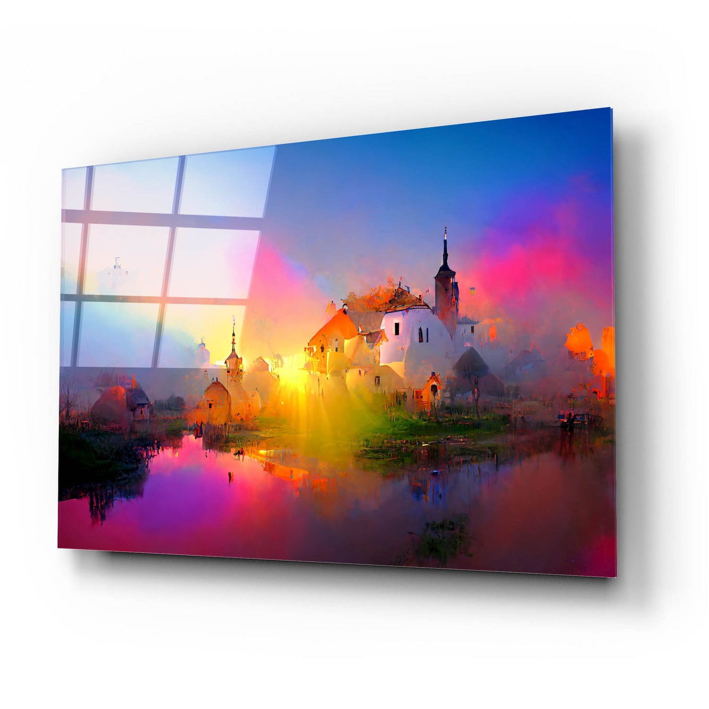 Epic Art 'Medieval Landscapes 8' by Ray Heere, Acrylic Glass Wall Art,24x16