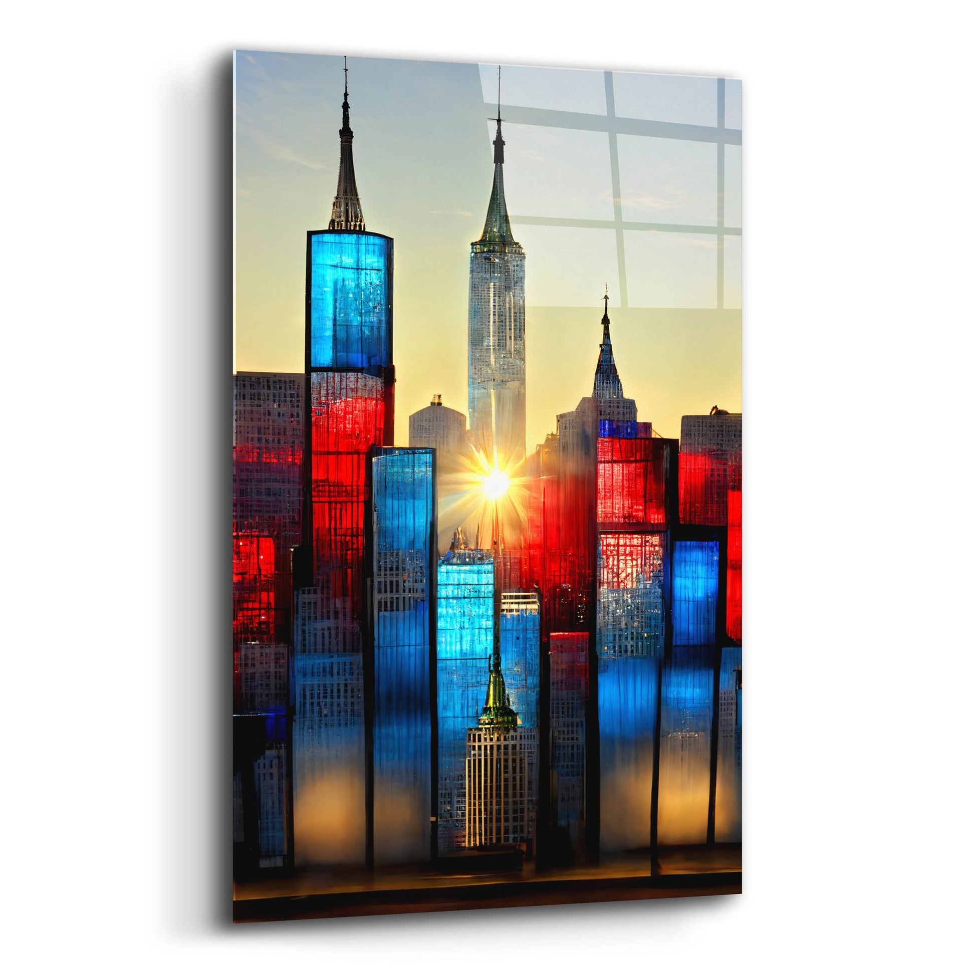 Epic Art 'New York 1' by Ray Heere, Acrylic Glass Wall Art,12x16