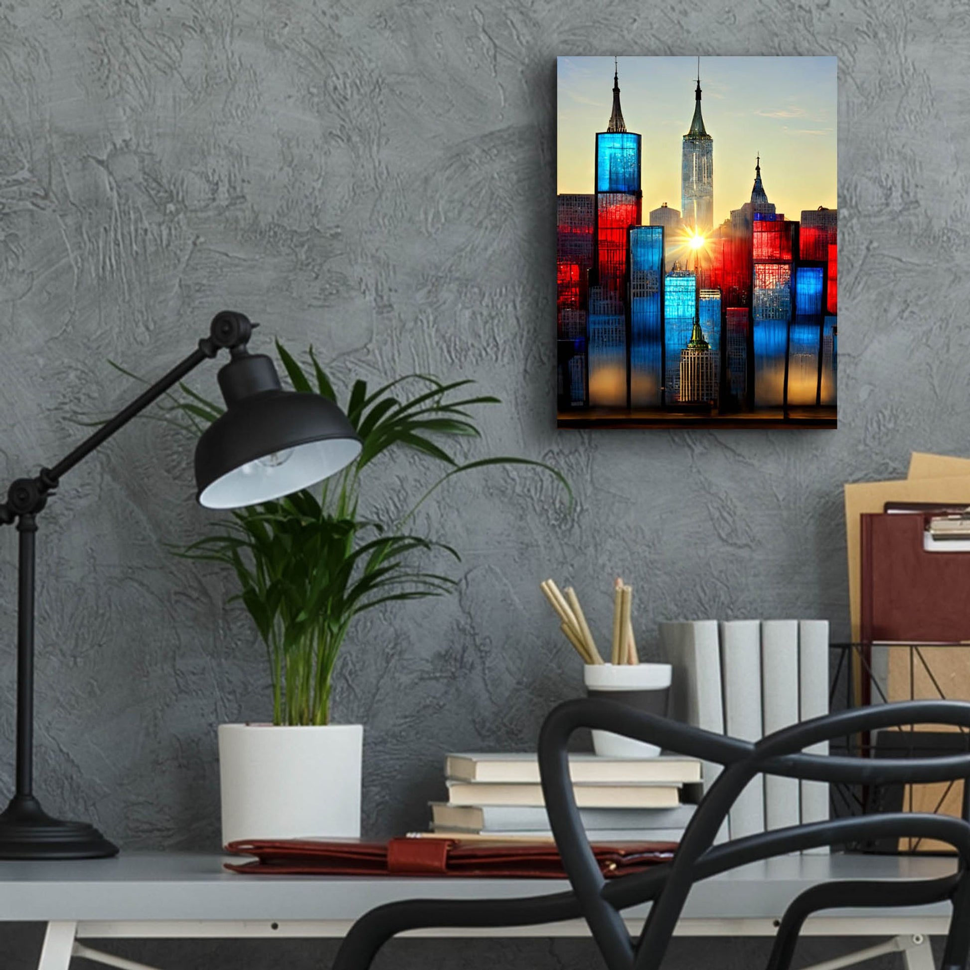 Epic Art 'New York 1' by Ray Heere, Acrylic Glass Wall Art,12x16