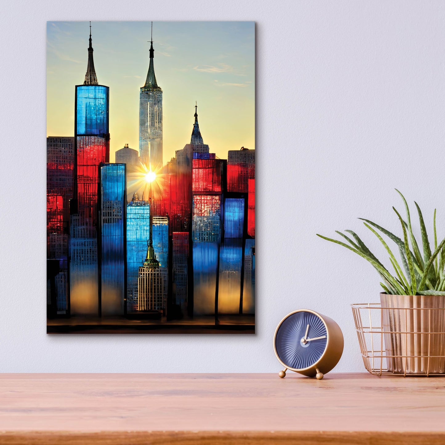 Epic Art 'New York 1' by Ray Heere, Acrylic Glass Wall Art,12x16