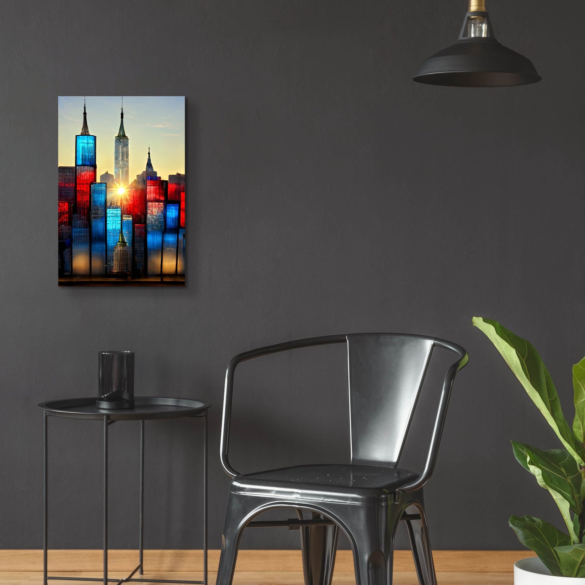 Epic Art 'New York 1' by Ray Heere, Acrylic Glass Wall Art,16x24