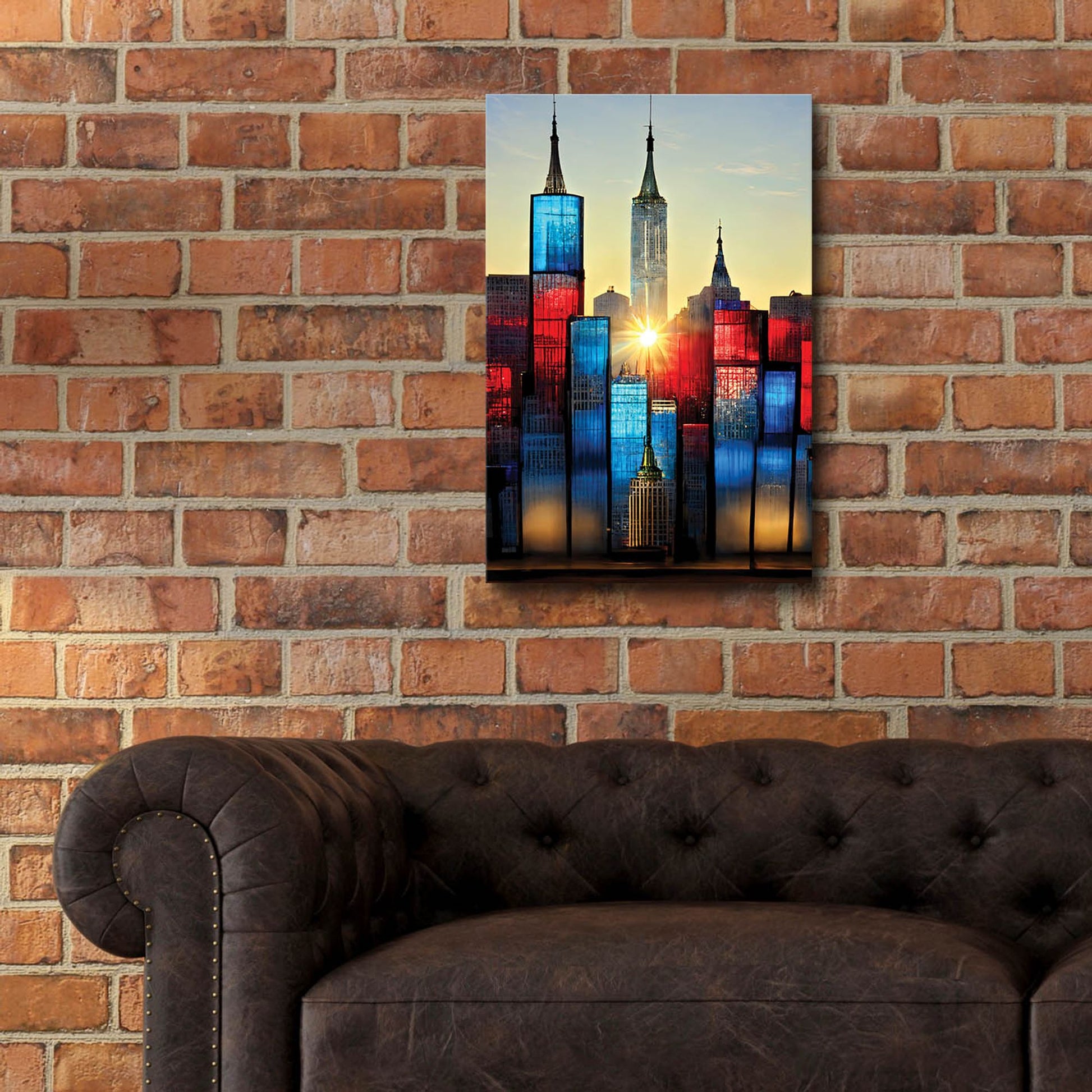 Epic Art 'New York 1' by Ray Heere, Acrylic Glass Wall Art,16x24