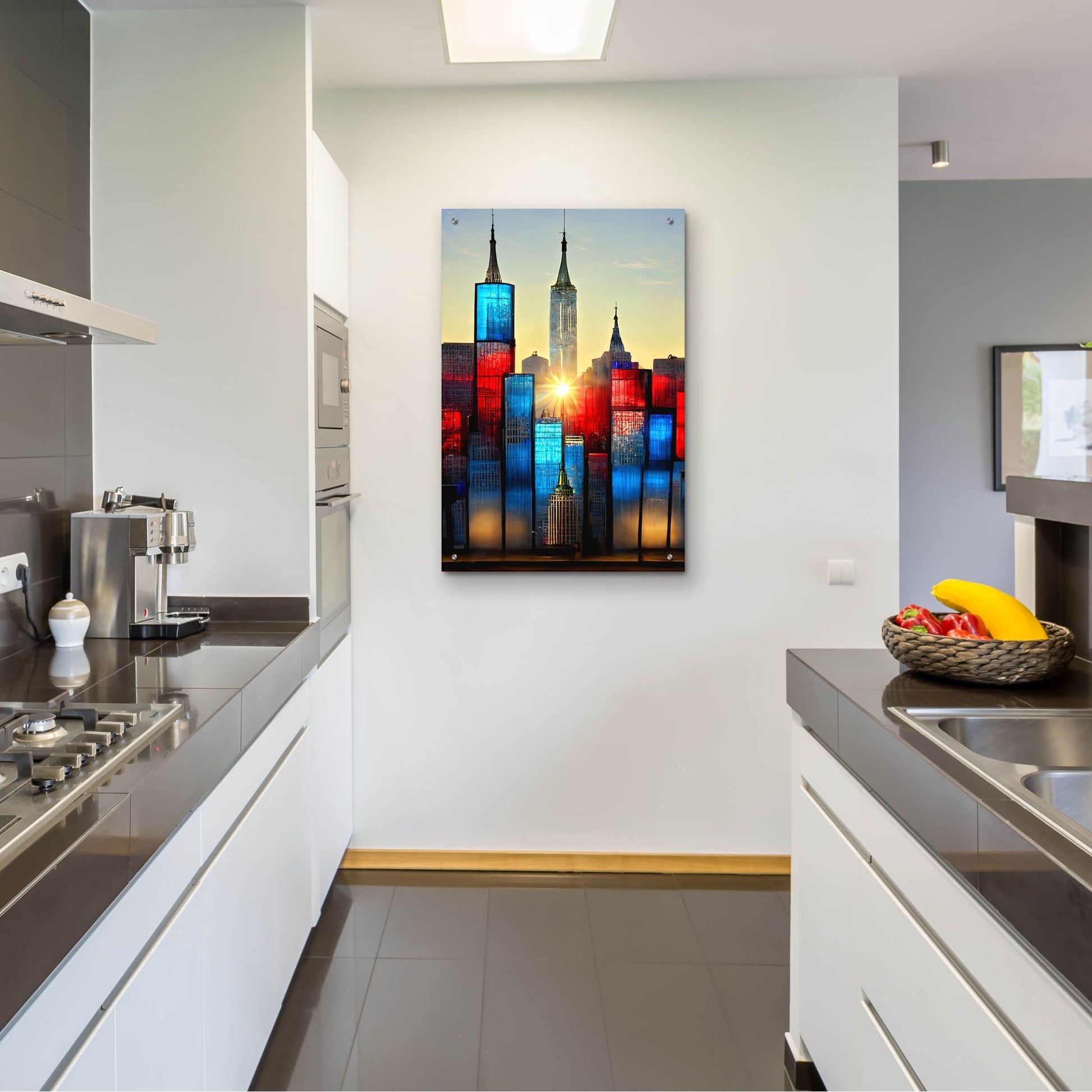 Epic Art 'New York 1' by Ray Heere, Acrylic Glass Wall Art,24x36