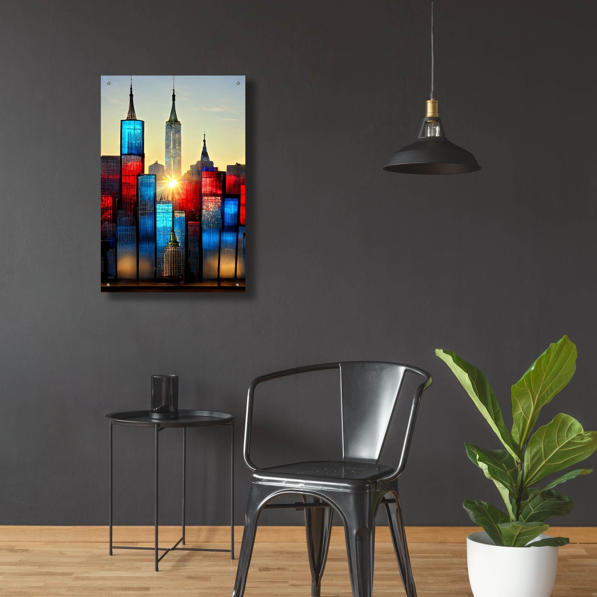 Epic Art 'New York 1' by Ray Heere, Acrylic Glass Wall Art,24x36