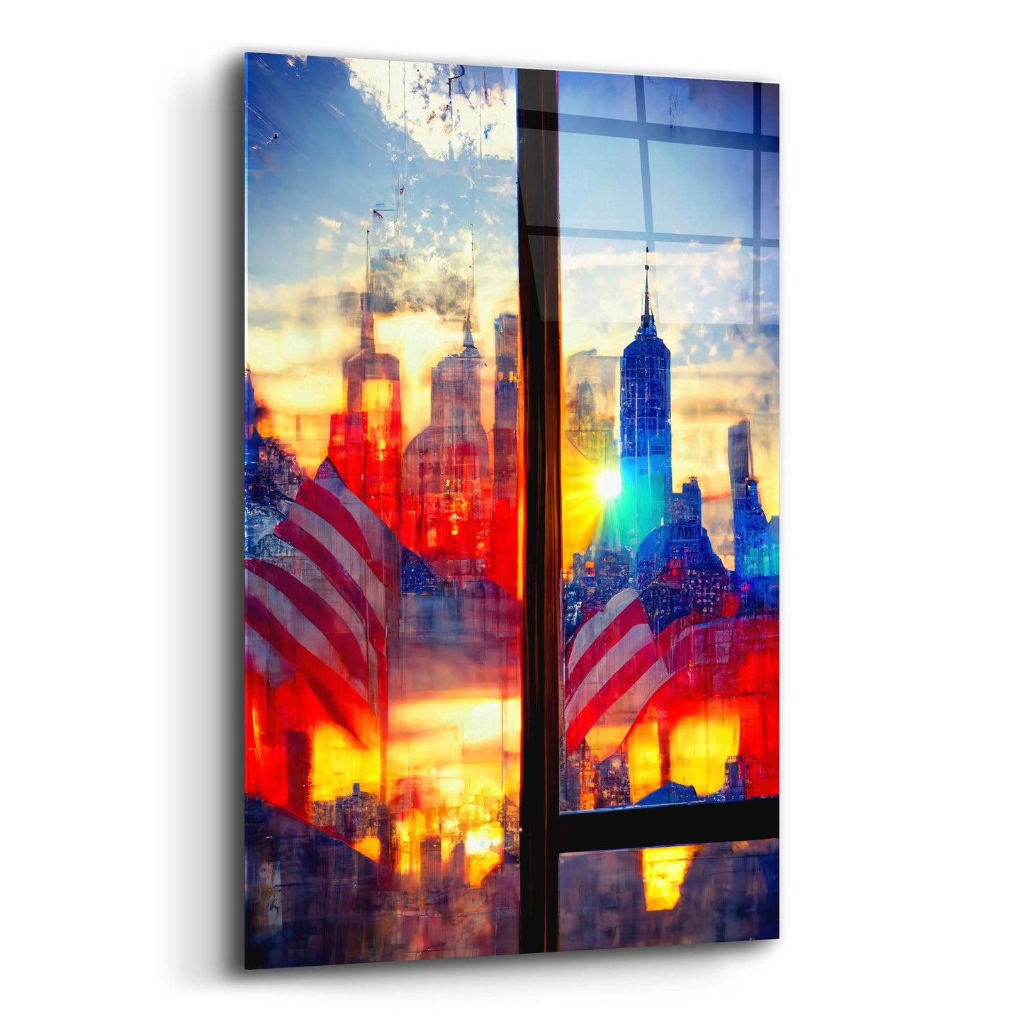 Epic Art 'New York 2' by Ray Heere, Acrylic Glass Wall Art,12x16