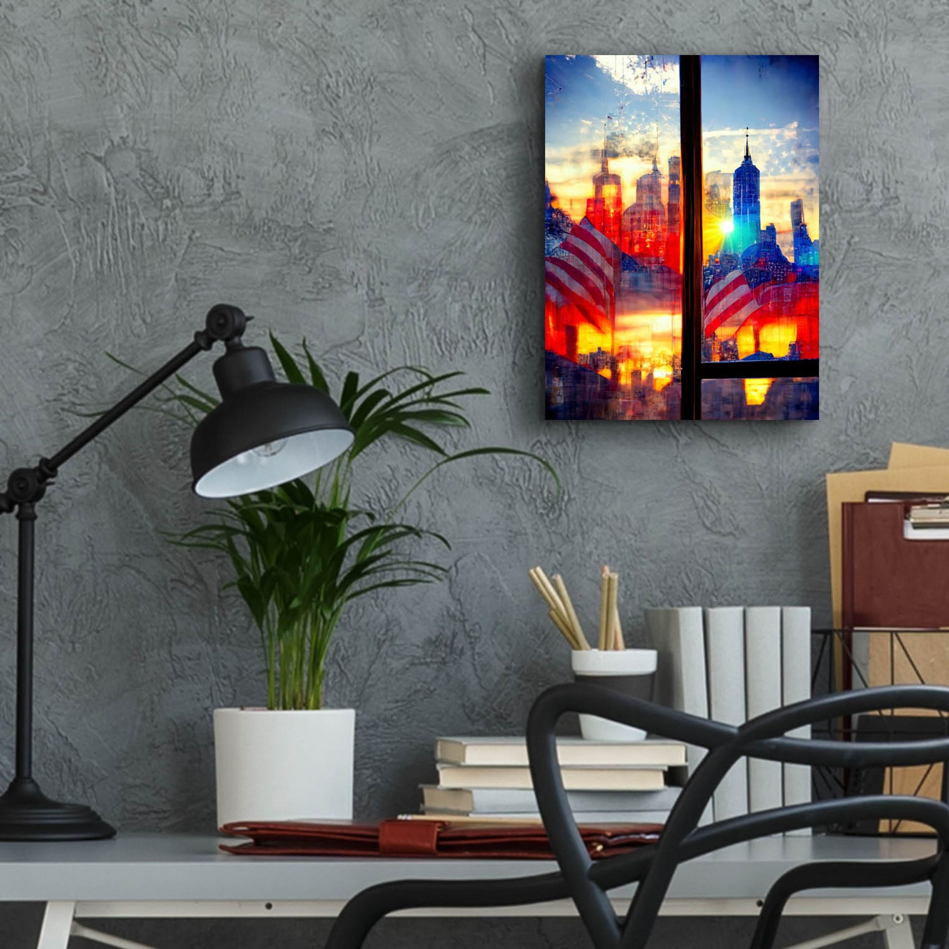 Epic Art 'New York 2' by Ray Heere, Acrylic Glass Wall Art,12x16