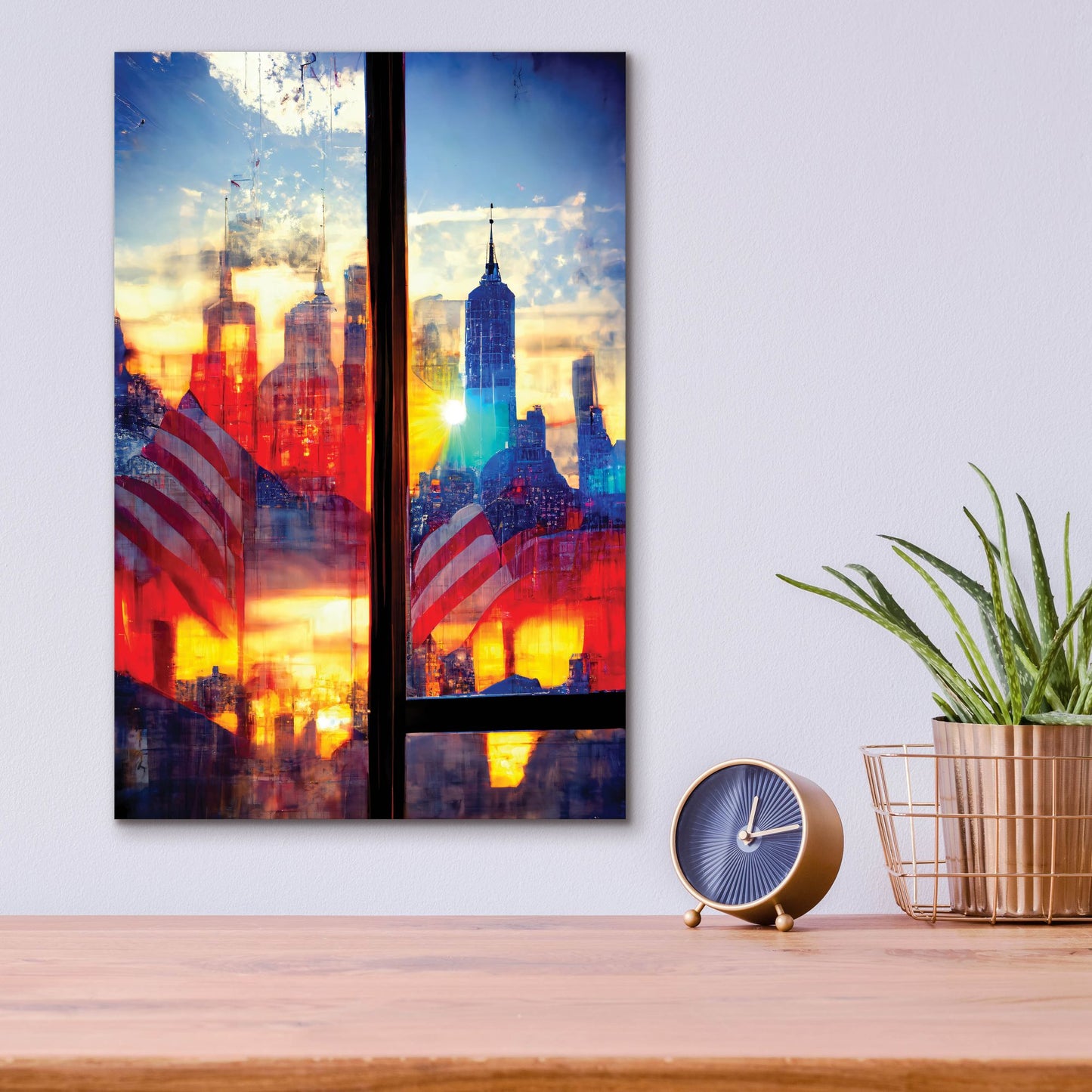 Epic Art 'New York 2' by Ray Heere, Acrylic Glass Wall Art,12x16