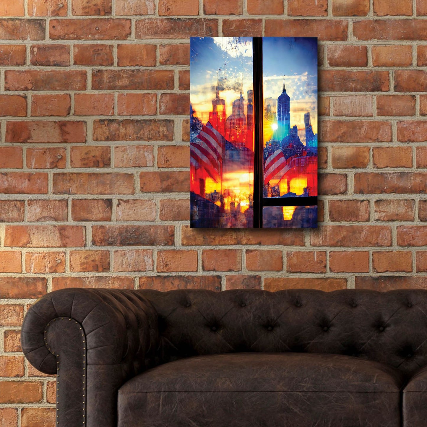 Epic Art 'New York 2' by Ray Heere, Acrylic Glass Wall Art,16x24