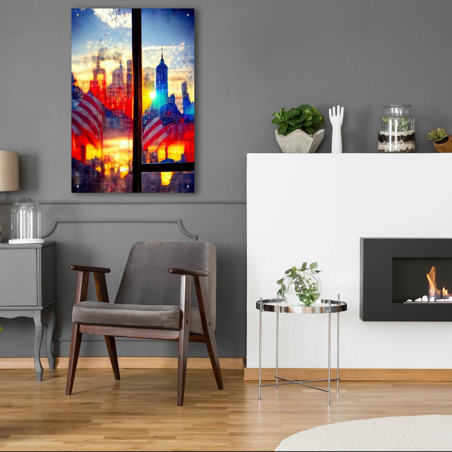 Epic Art 'New York 2' by Ray Heere, Acrylic Glass Wall Art,24x36