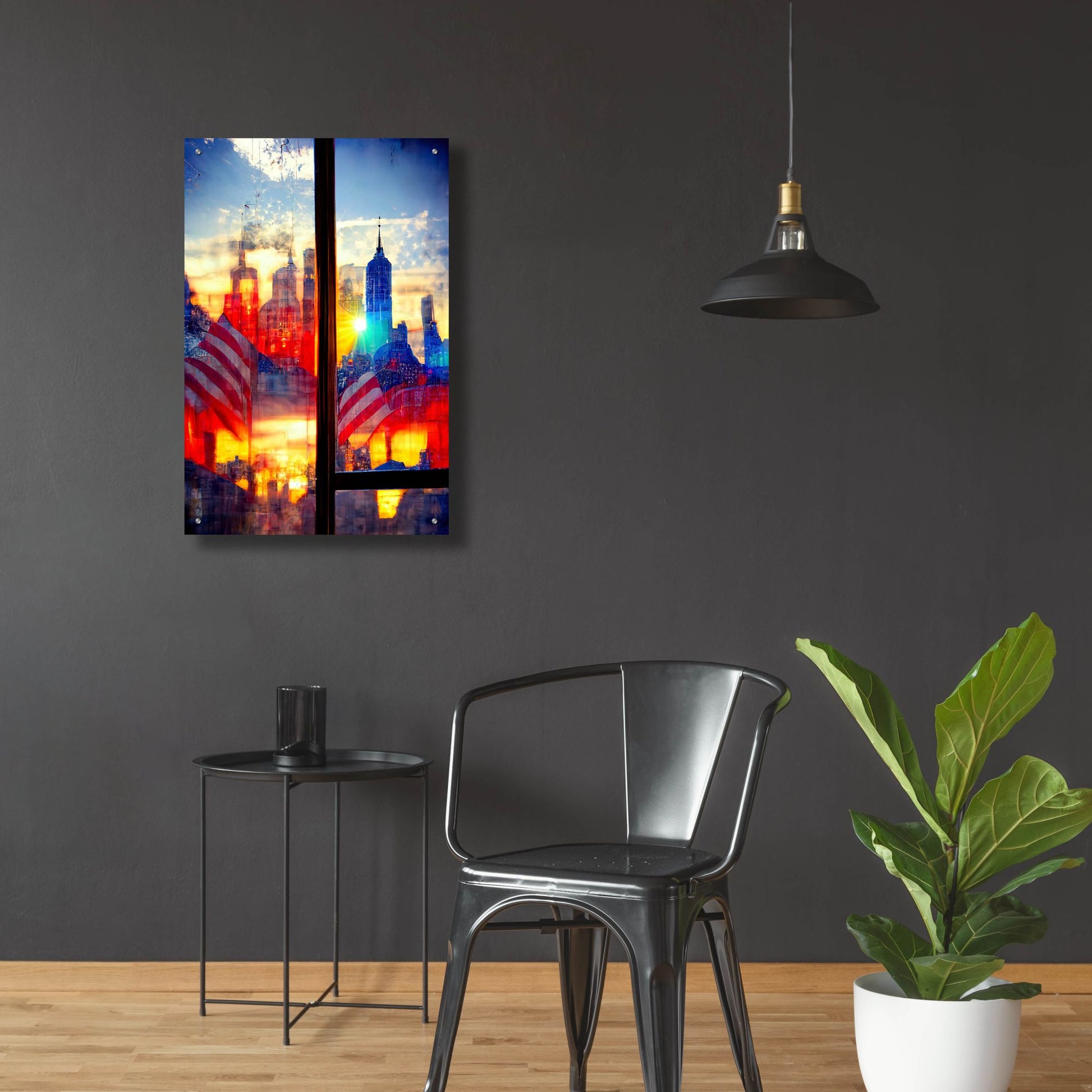 Epic Art 'New York 2' by Ray Heere, Acrylic Glass Wall Art,24x36