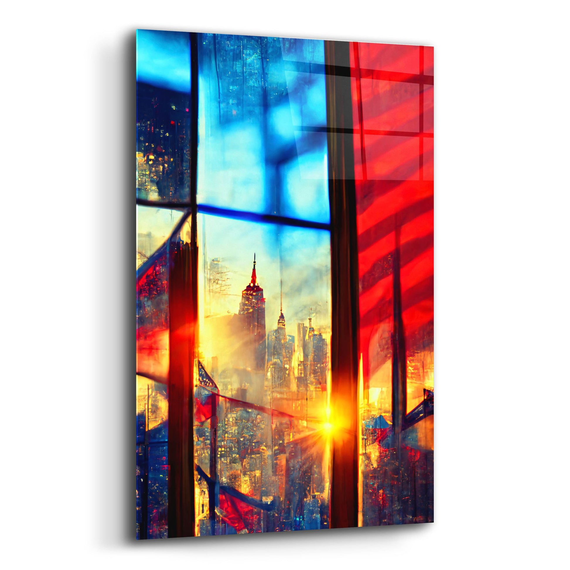 Epic Art 'New York 3' by Ray Heere, Acrylic Glass Wall Art,12x16