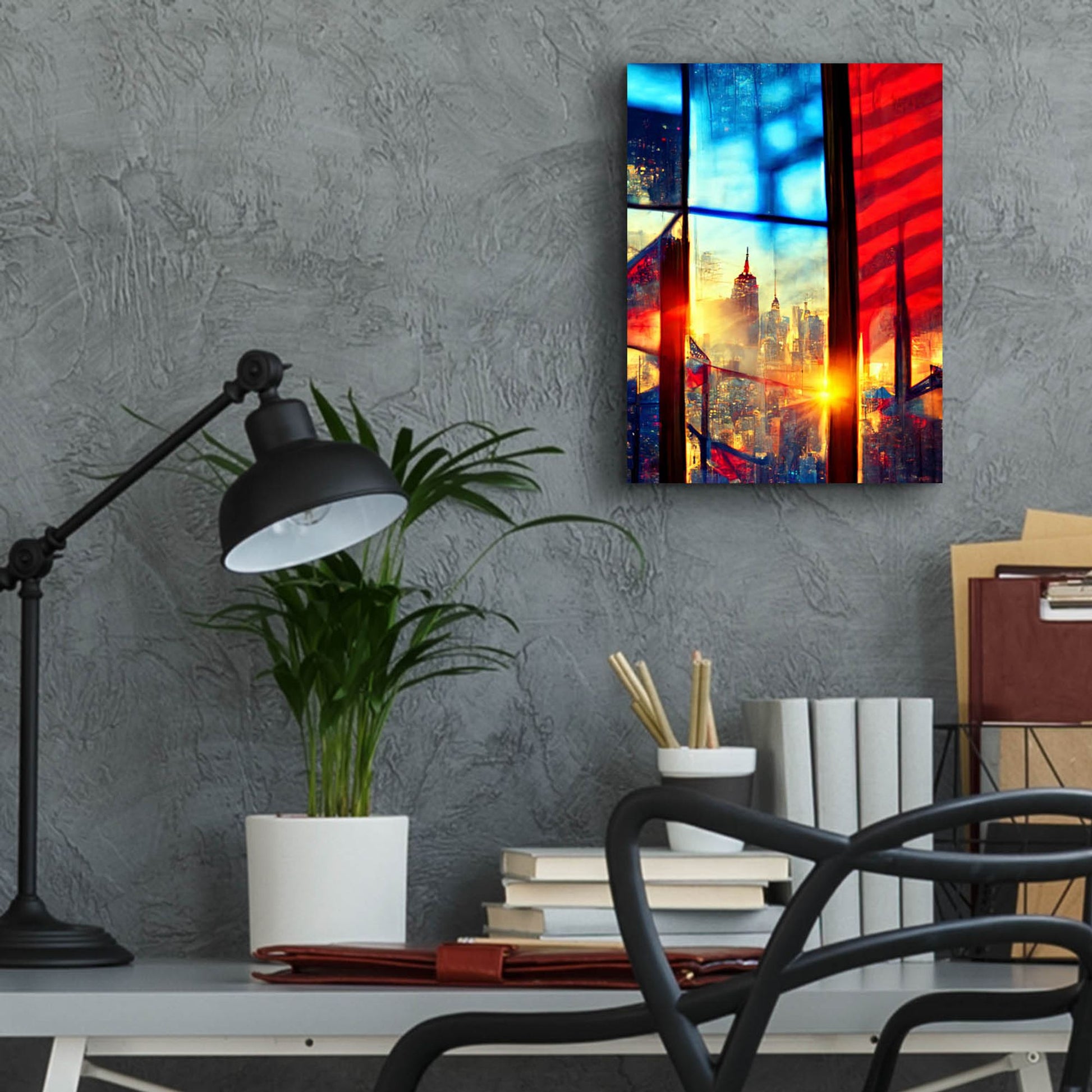 Epic Art 'New York 3' by Ray Heere, Acrylic Glass Wall Art,12x16