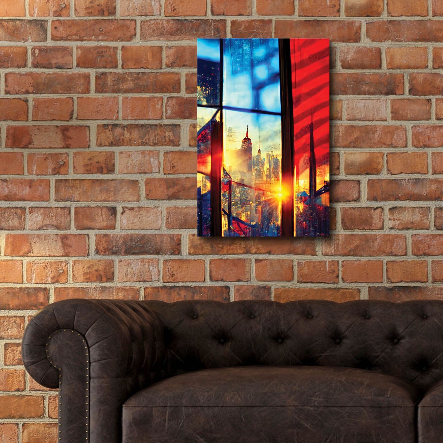 Epic Art 'New York 3' by Ray Heere, Acrylic Glass Wall Art,16x24