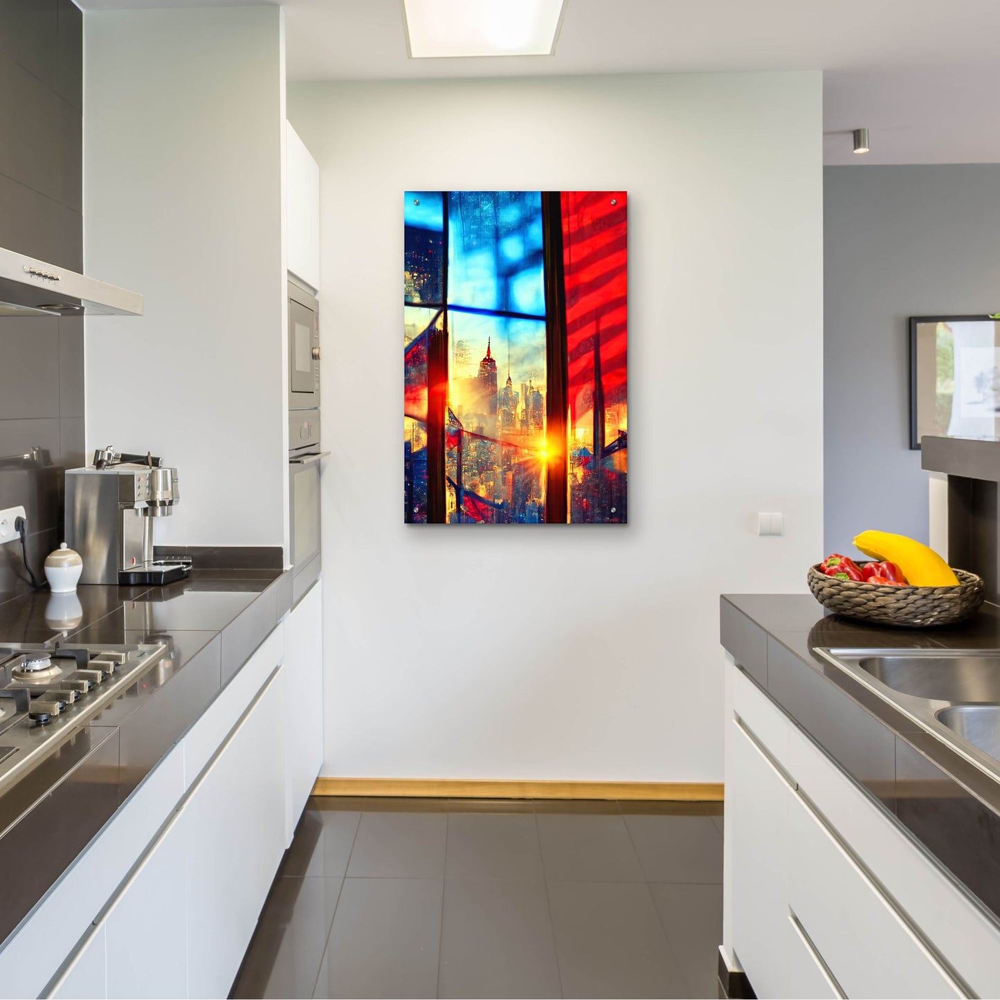 Epic Art 'New York 3' by Ray Heere, Acrylic Glass Wall Art,24x36