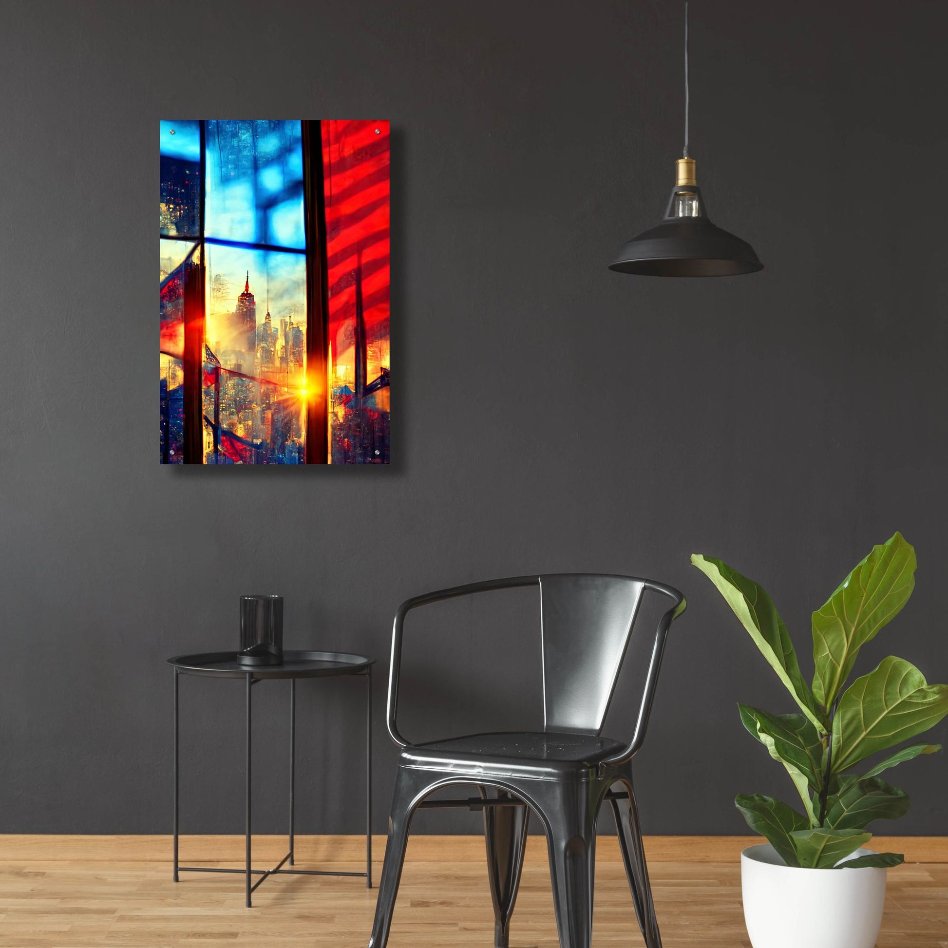 Epic Art 'New York 3' by Ray Heere, Acrylic Glass Wall Art,24x36