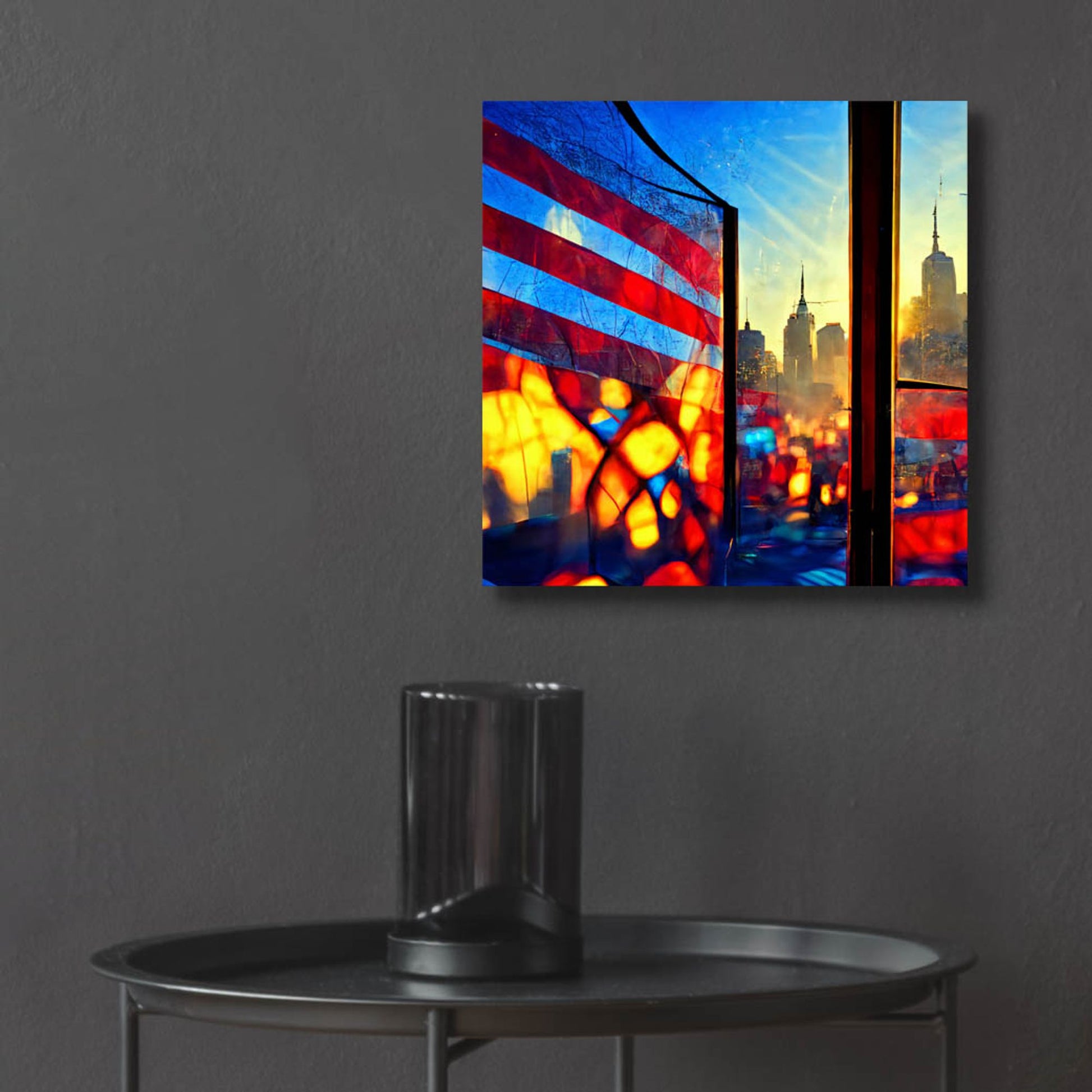 Epic Art 'New York 4' by Ray Heere, Acrylic Glass Wall Art,12x12