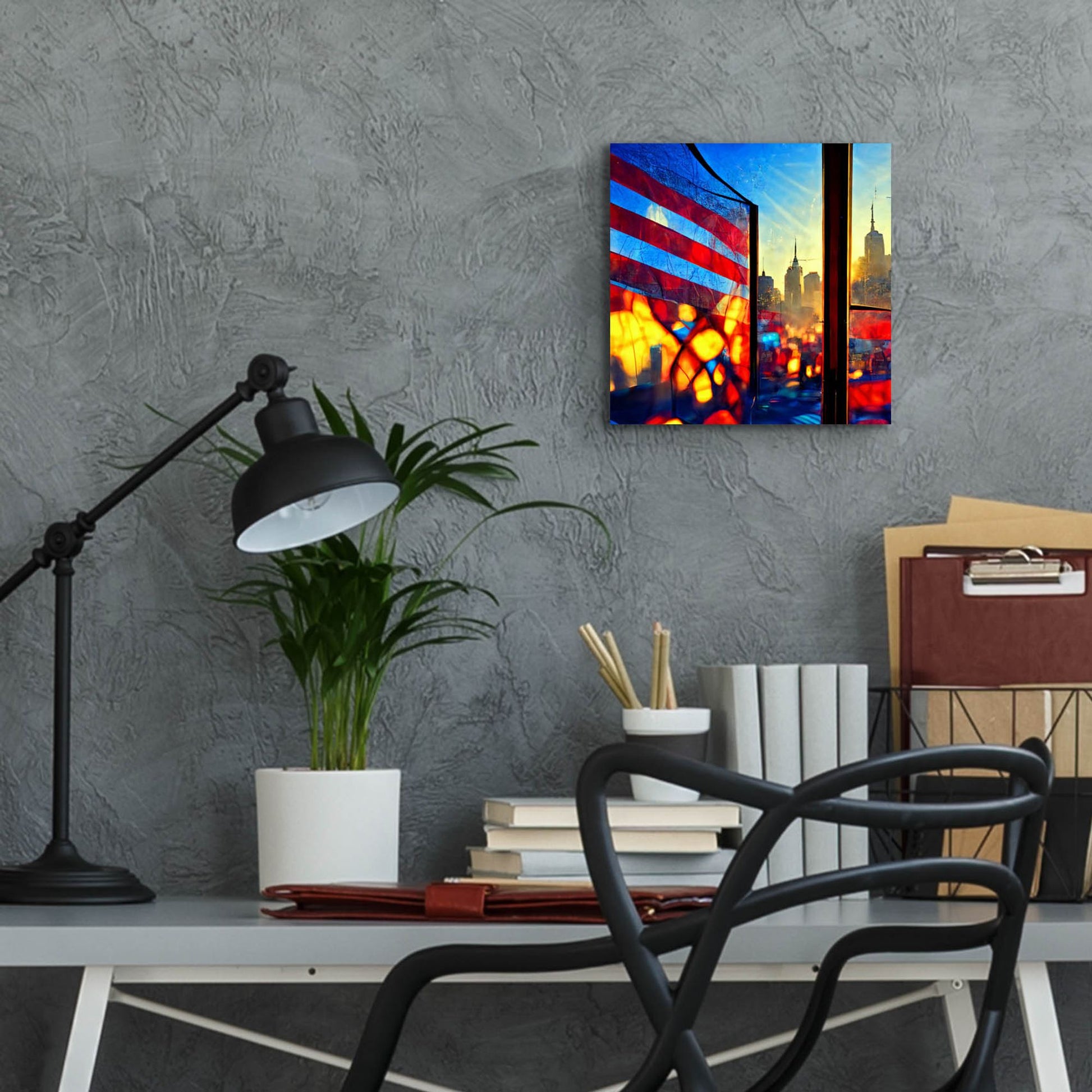 Epic Art 'New York 4' by Ray Heere, Acrylic Glass Wall Art,12x12