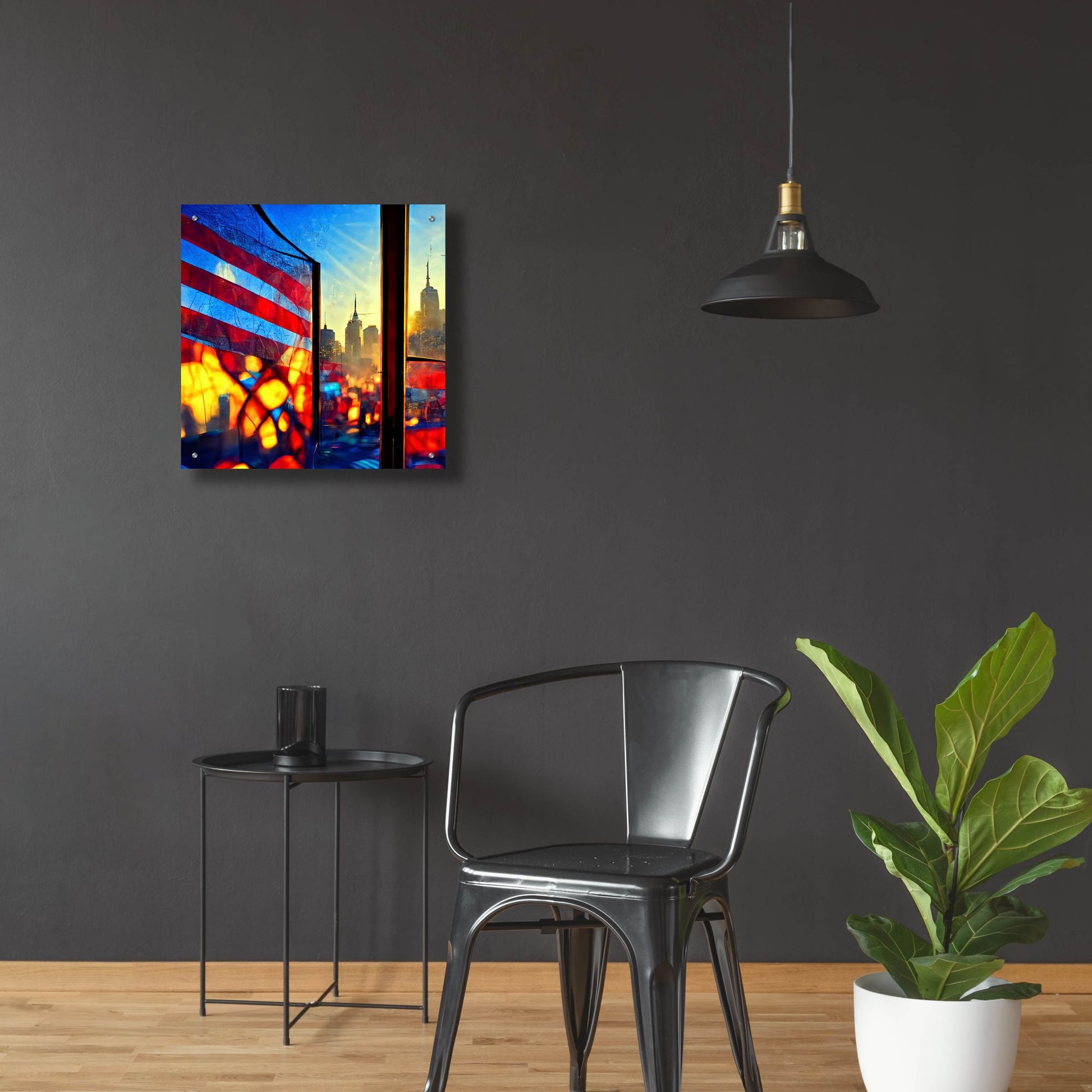 Epic Art 'New York 4' by Ray Heere, Acrylic Glass Wall Art,24x24