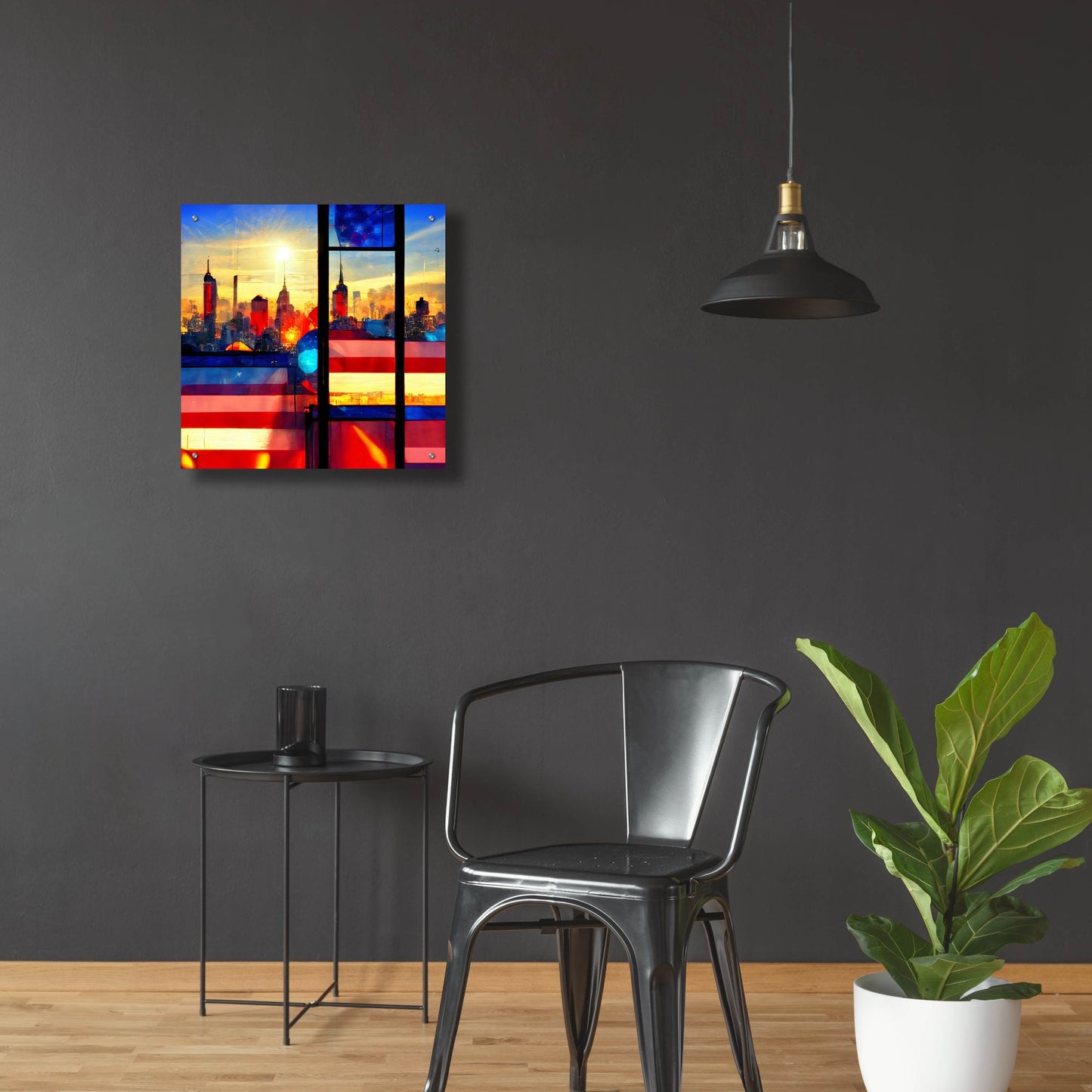 Epic Art 'New York 5' by Ray Heere, Acrylic Glass Wall Art,24x24