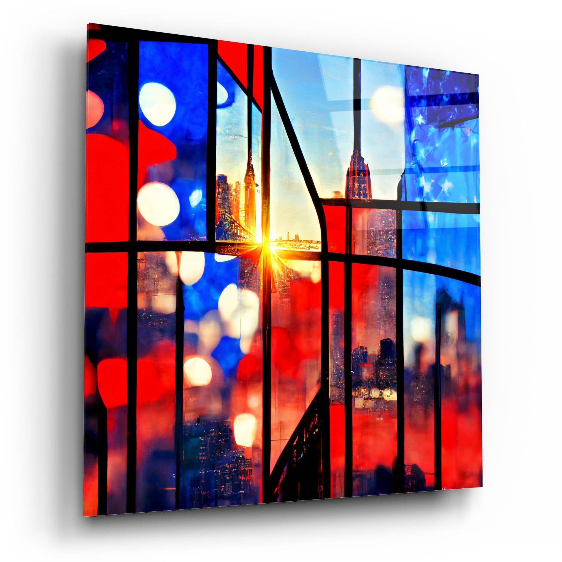 Epic Art 'New York 6' by Ray Heere, Acrylic Glass Wall Art,12x12