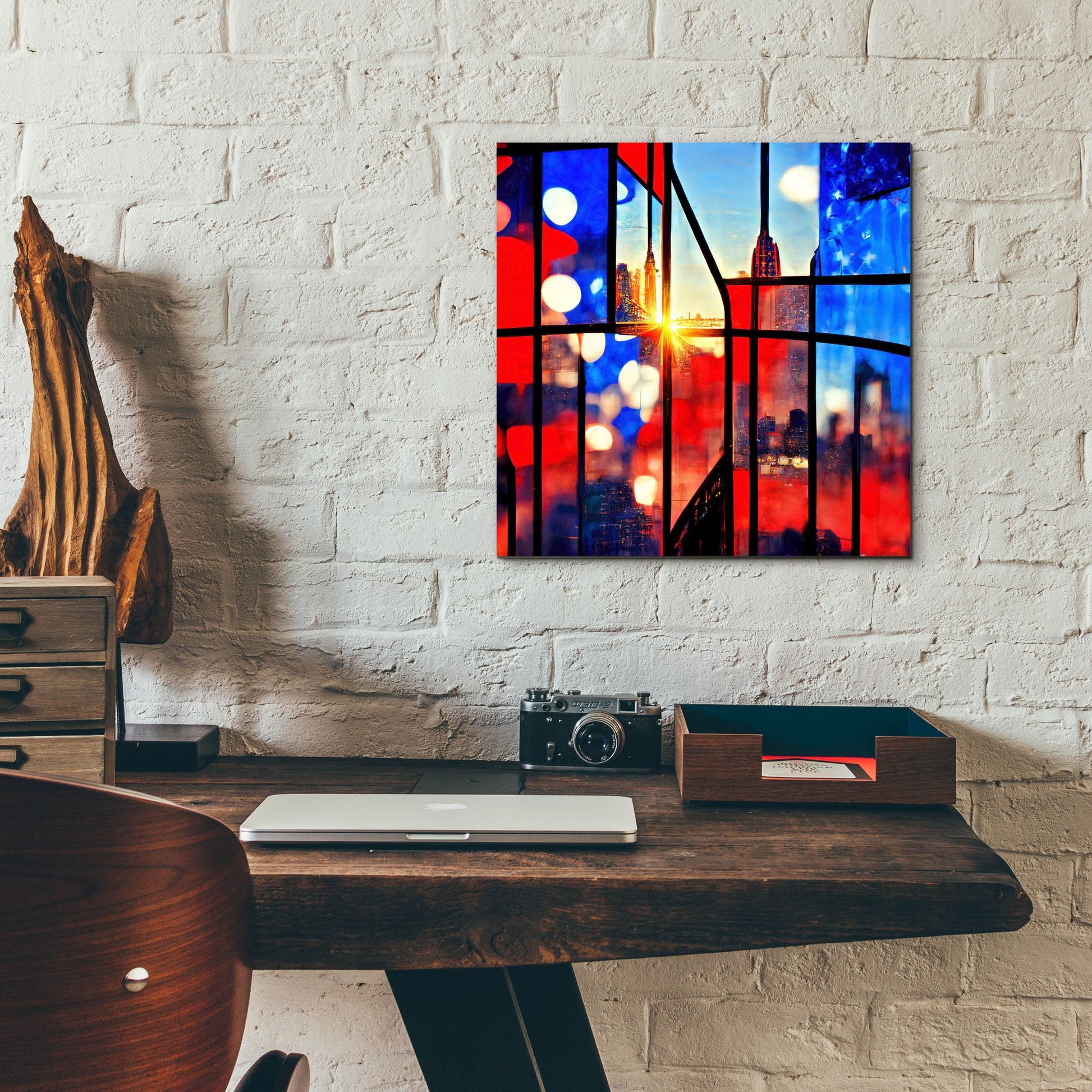 Epic Art 'New York 6' by Ray Heere, Acrylic Glass Wall Art,12x12