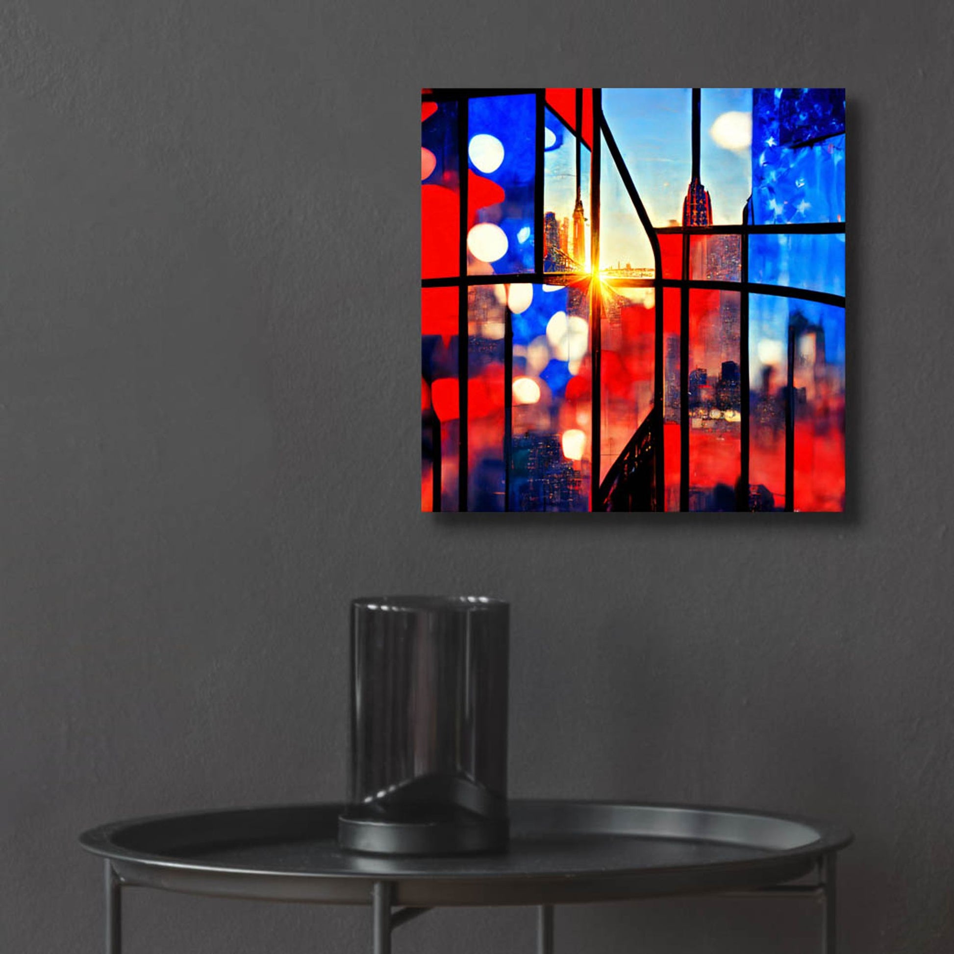 Epic Art 'New York 6' by Ray Heere, Acrylic Glass Wall Art,12x12