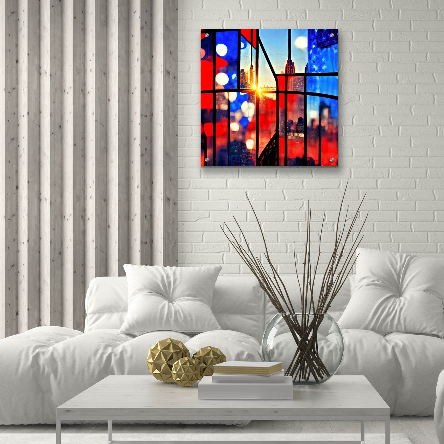 Epic Art 'New York 6' by Ray Heere, Acrylic Glass Wall Art,24x24