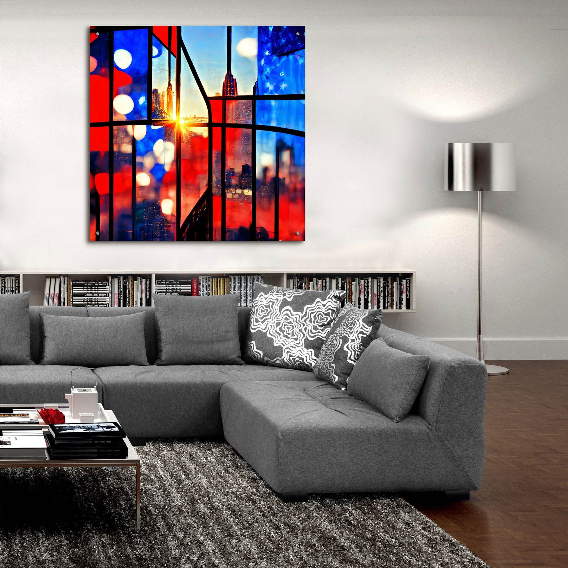 Epic Art 'New York 6' by Ray Heere, Acrylic Glass Wall Art,36x36