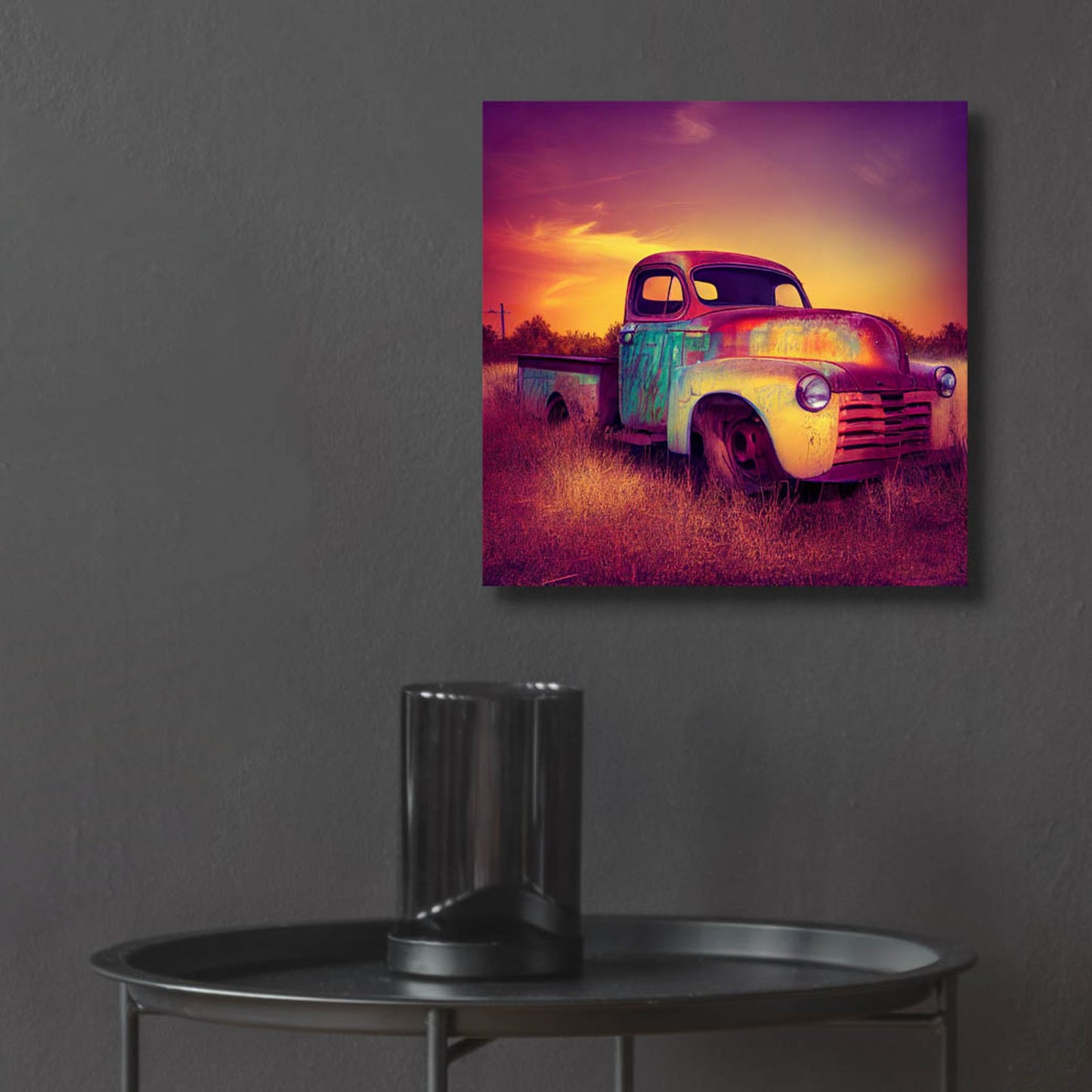 Epic Art 'Route 66 5' by Ray Heere, Acrylic Glass Wall Art,12x12