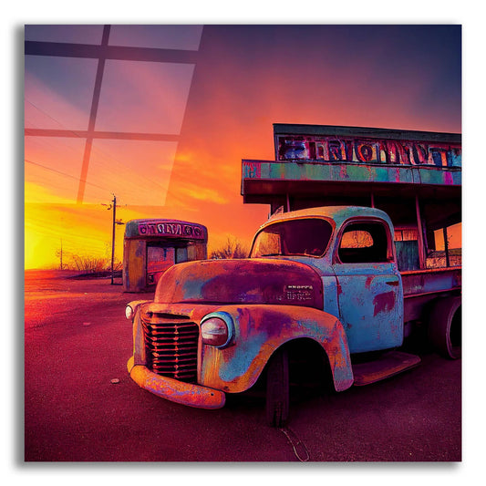 Epic Art 'Route 66 7' by Ray Heere, Acrylic Glass Wall Art