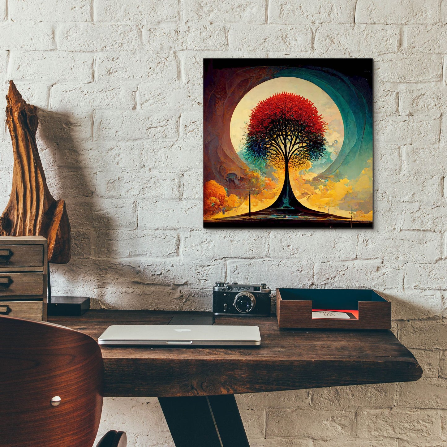 Epic Art 'Tree Of Life 11' by Ray Heere, Acrylic Glass Wall Art,12x12
