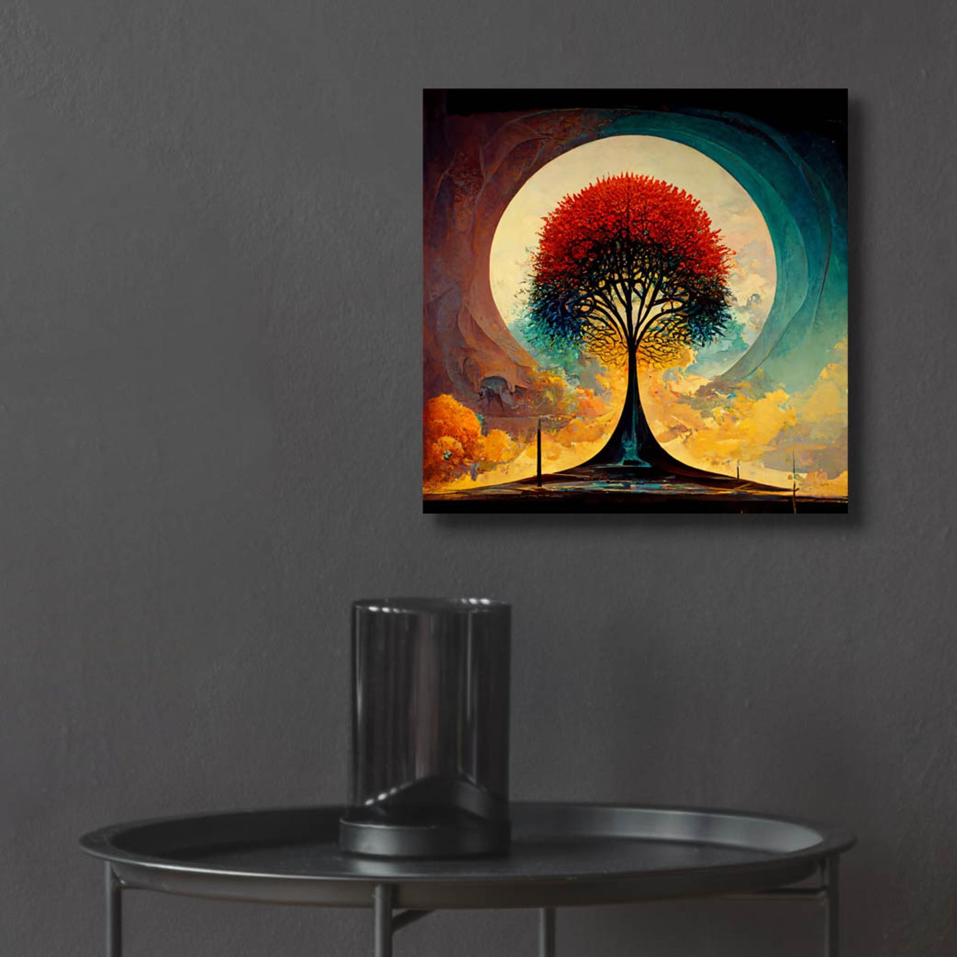 Epic Art 'Tree Of Life 11' by Ray Heere, Acrylic Glass Wall Art,12x12