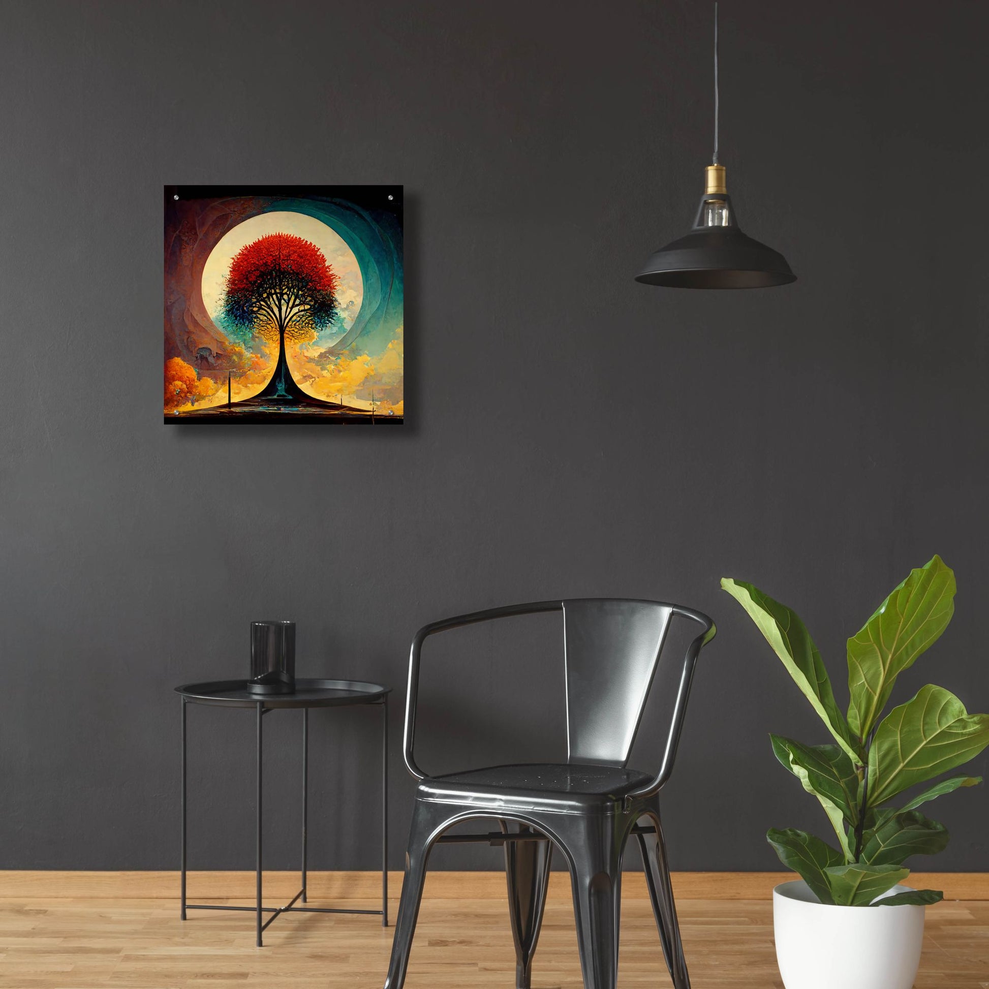 Epic Art 'Tree Of Life 11' by Ray Heere, Acrylic Glass Wall Art,24x24