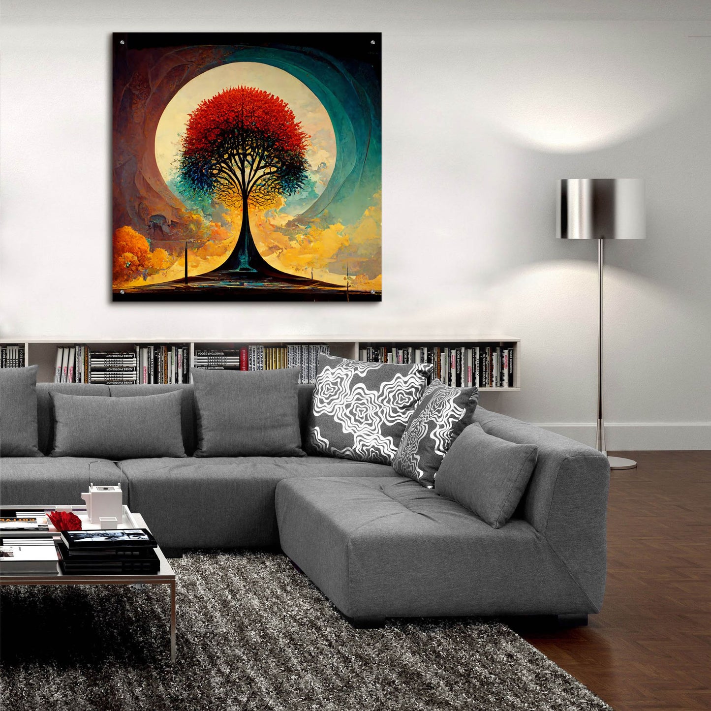 Epic Art 'Tree Of Life 11' by Ray Heere, Acrylic Glass Wall Art,36x36