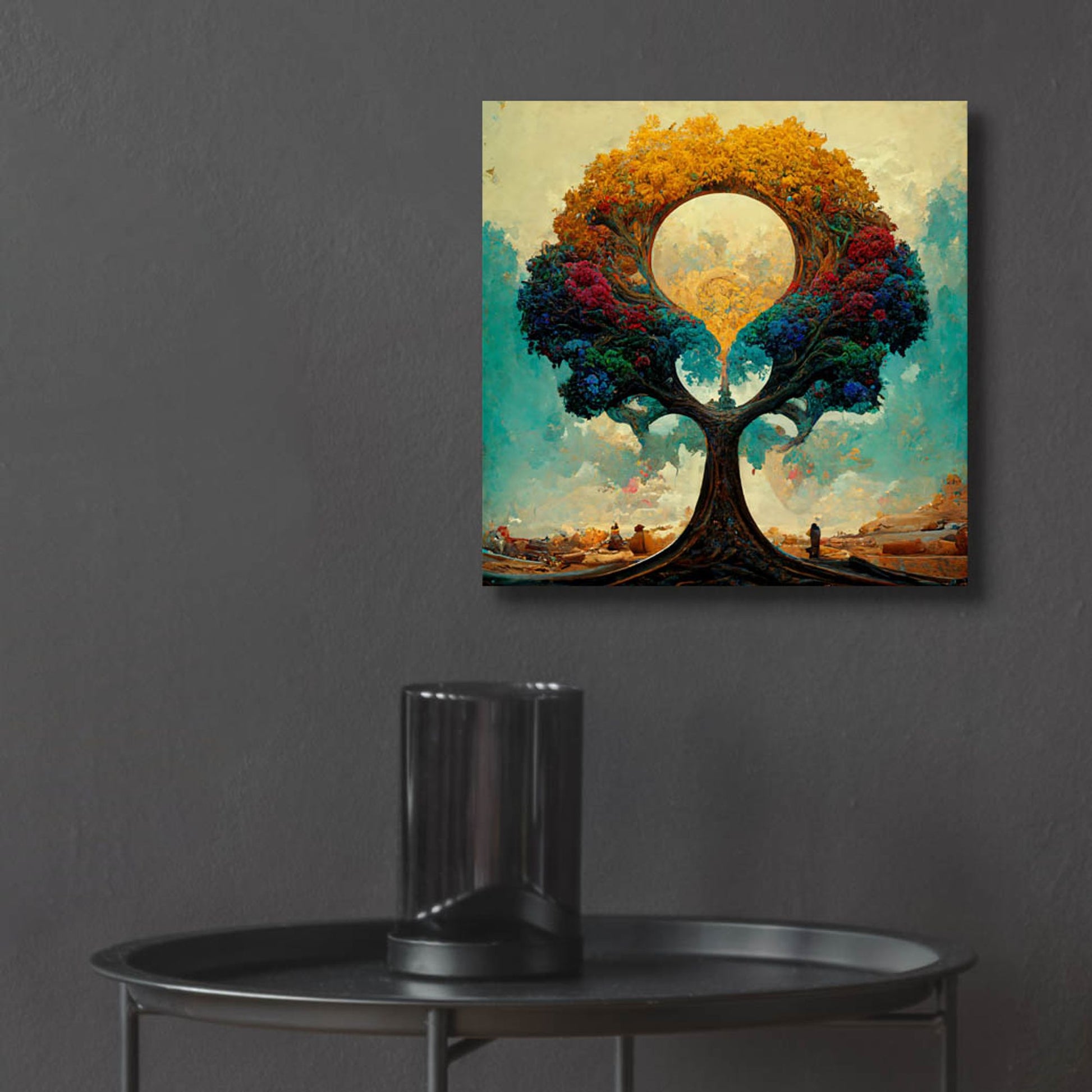 Epic Art 'Tree Of Life 12' by Ray Heere, Acrylic Glass Wall Art,12x12