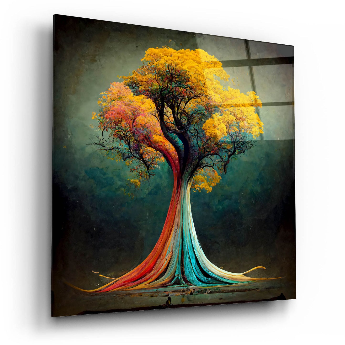 Epic Art 'Tree Of Life 13' by Ray Heere, Acrylic Glass Wall Art,12x12