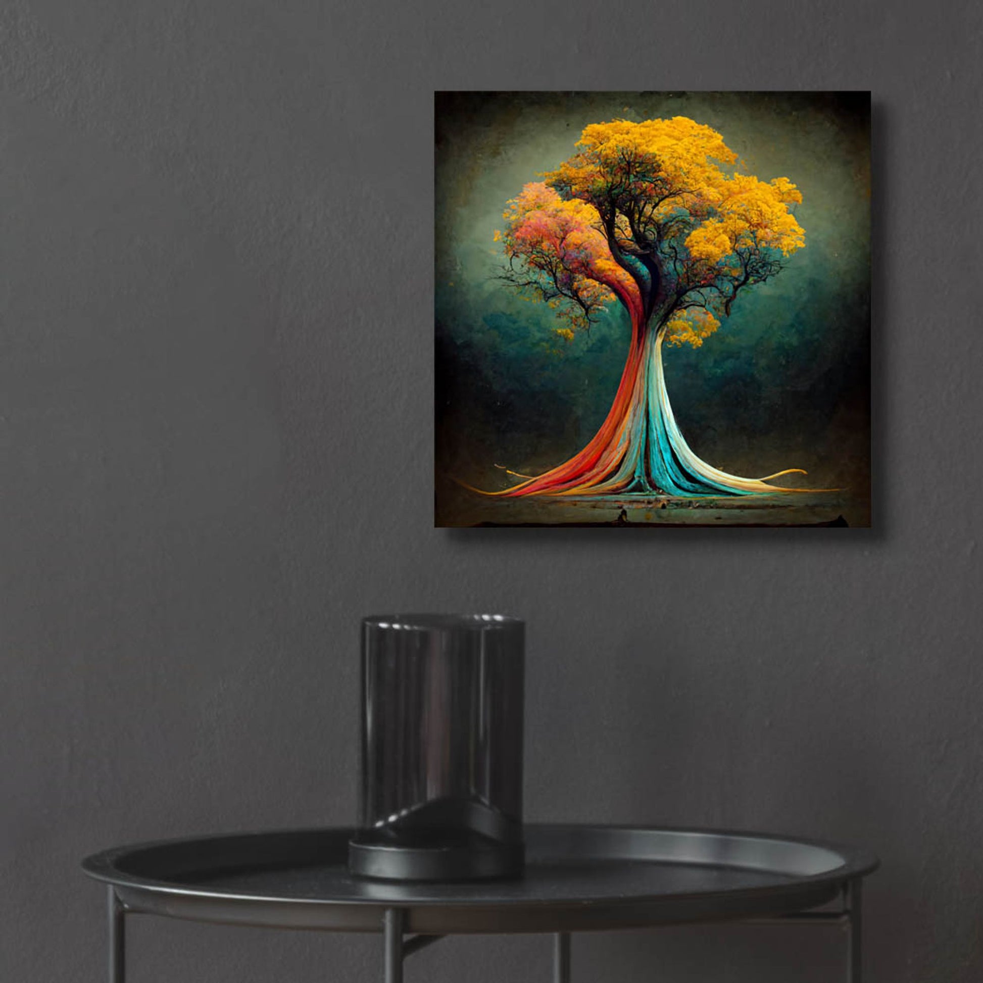 Epic Art 'Tree Of Life 13' by Ray Heere, Acrylic Glass Wall Art,12x12