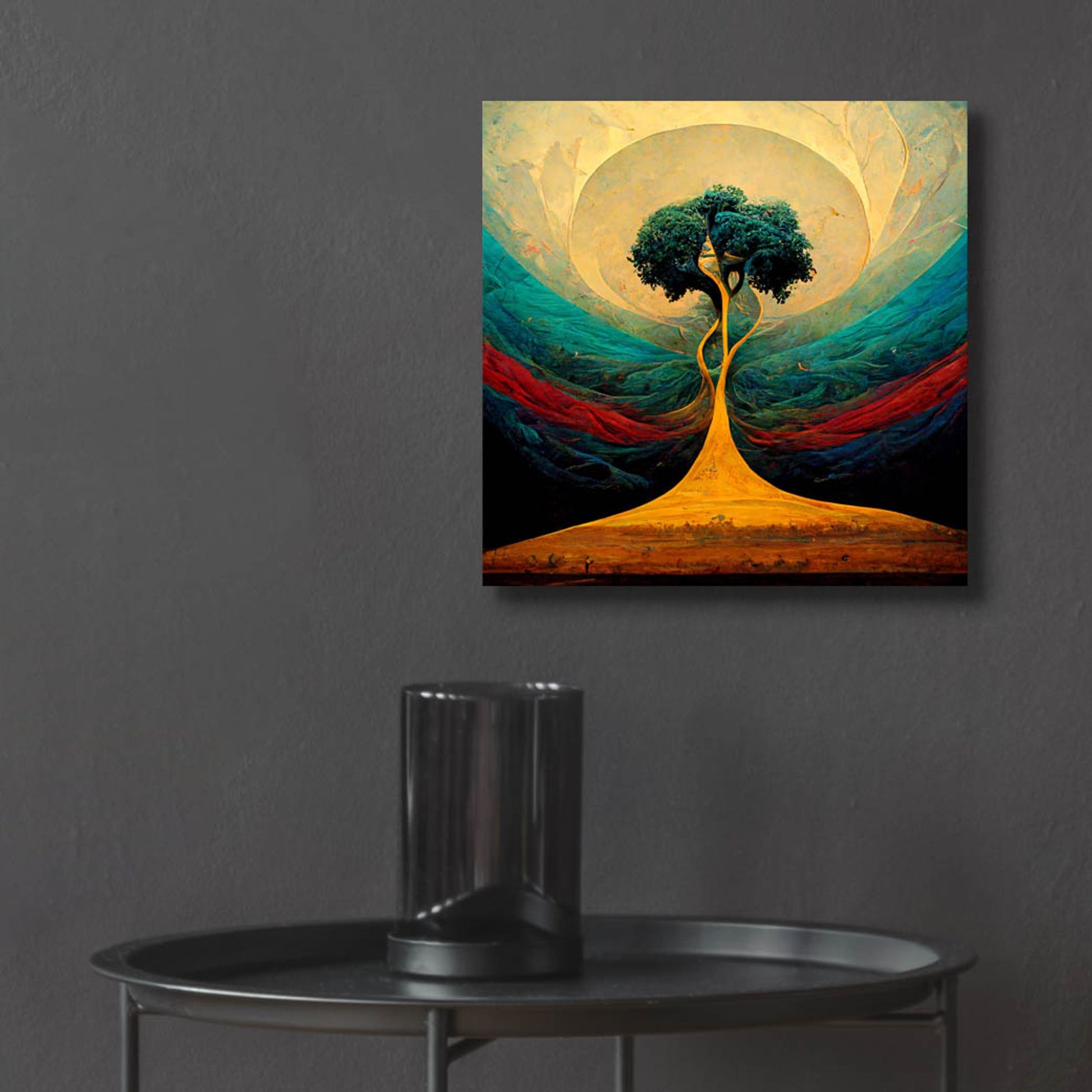 Epic Art 'Tree Of Life 14' by Ray Heere, Acrylic Glass Wall Art,12x12