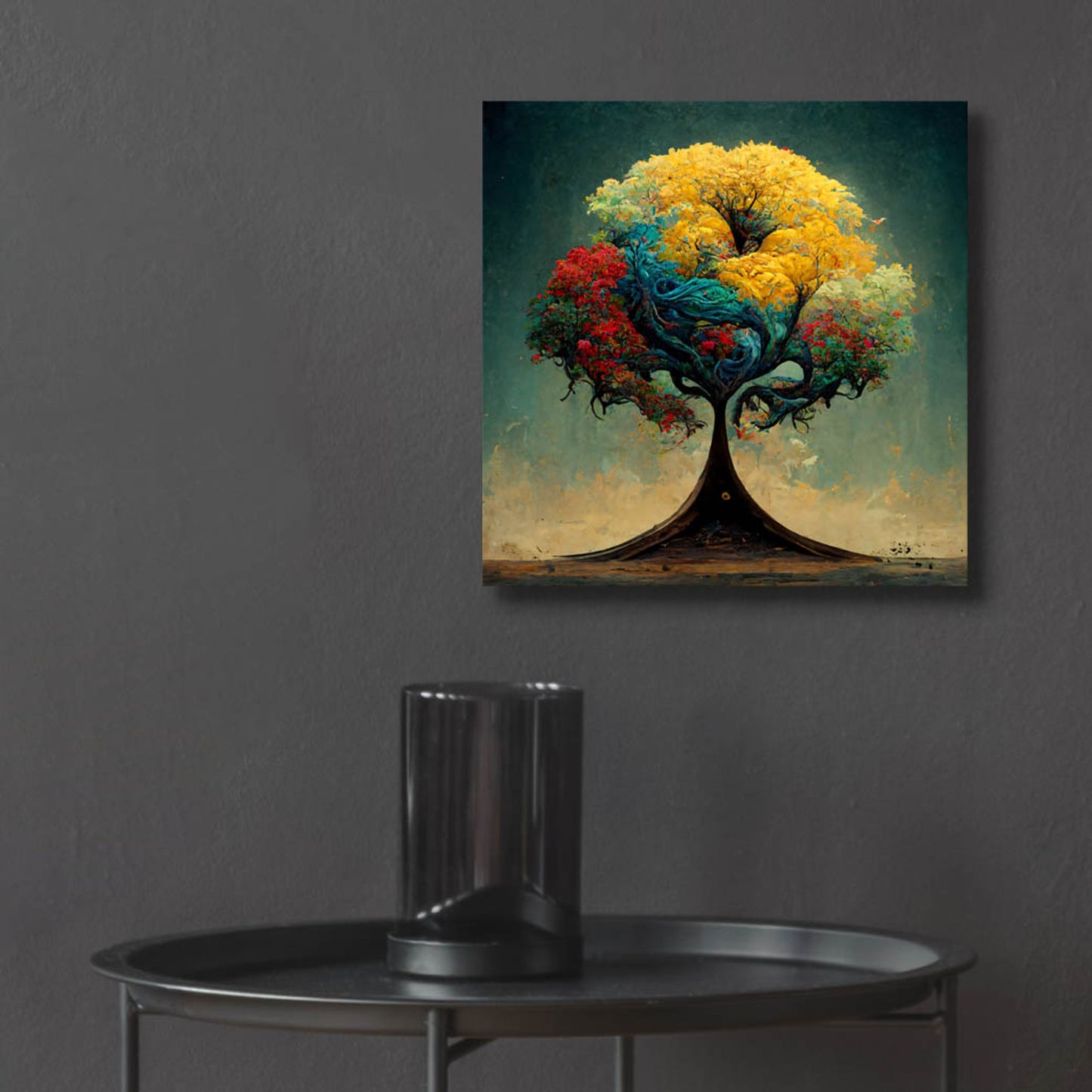 Epic Art 'Tree Of Life 16' by Ray Heere, Acrylic Glass Wall Art,12x12