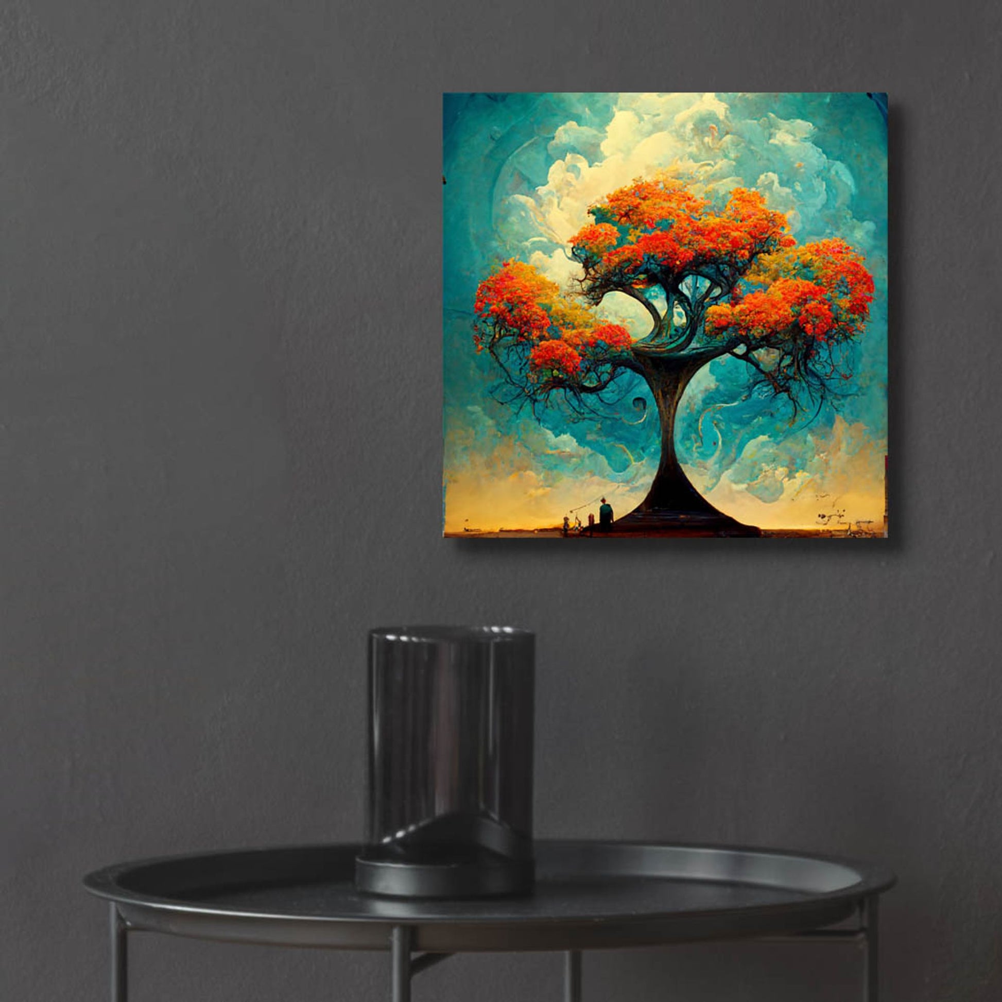 Epic Art 'Tree Of Life 17' by Ray Heere, Acrylic Glass Wall Art,12x12