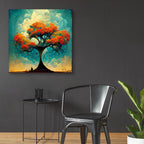 Epic Art 'Tree Of Life 17' by Ray Heere, Acrylic Glass Wall Art,36x36