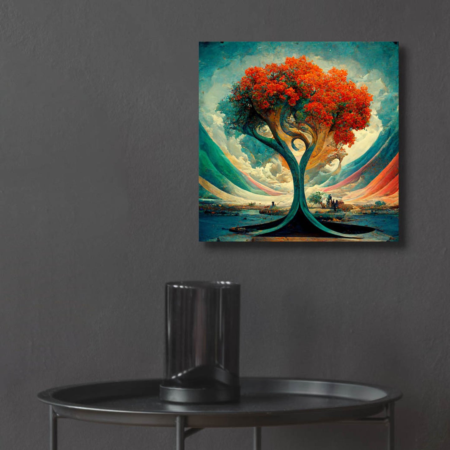 Epic Art 'Tree Of Life 18' by Ray Heere, Acrylic Glass Wall Art,12x12